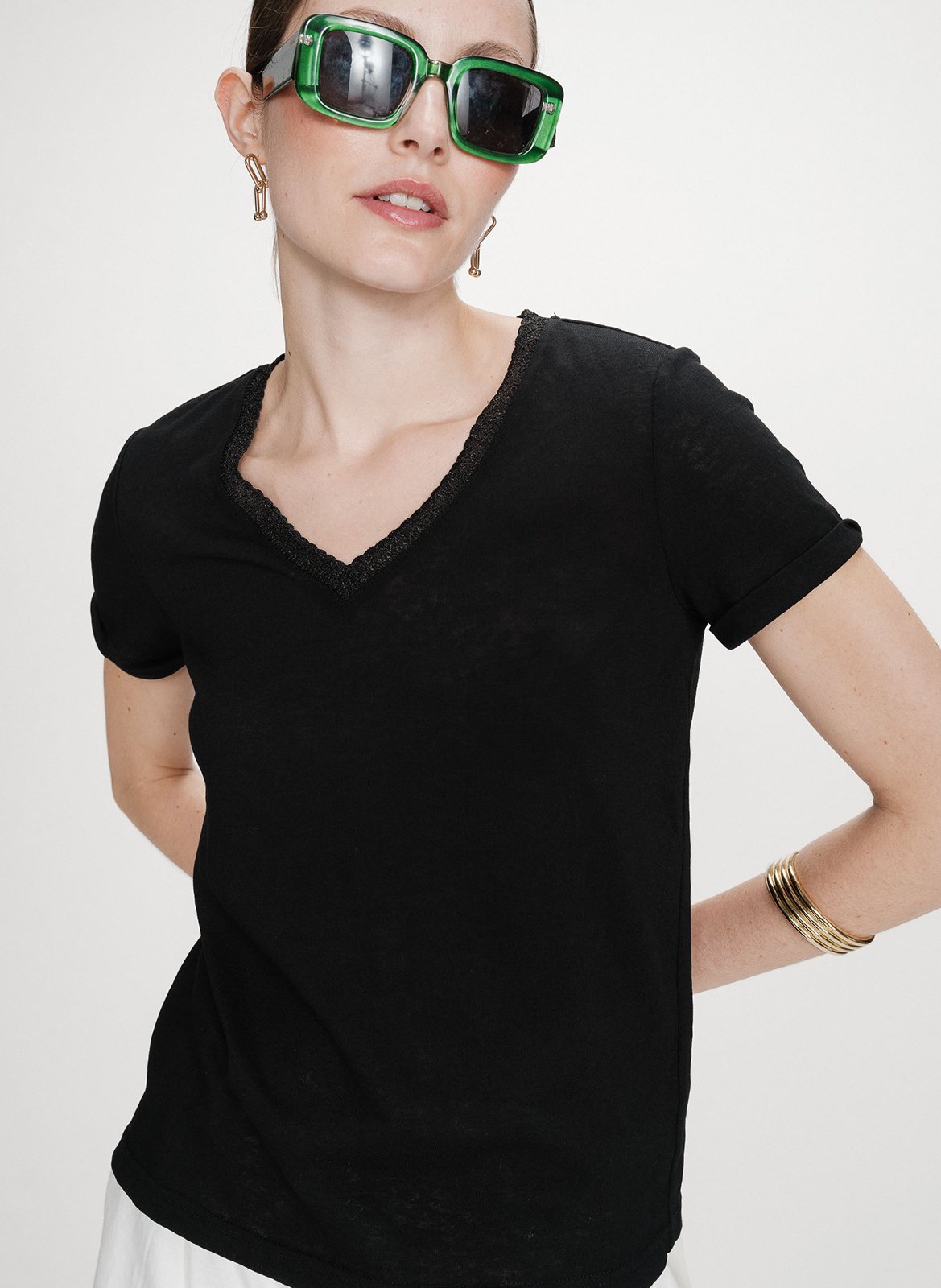 Basic cotton-mix T-shirt GRACE ET MILA