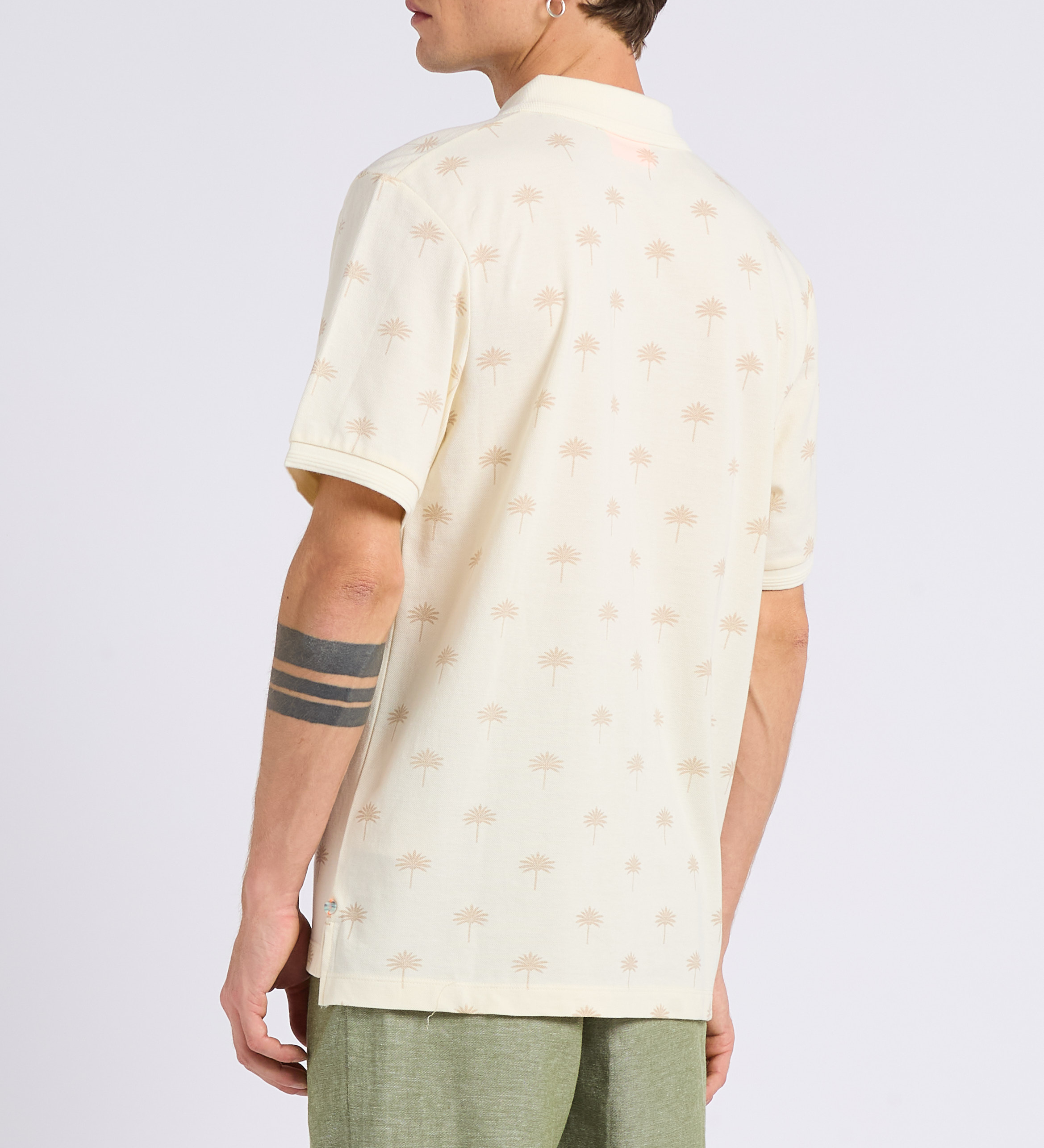 Regular-fit, katoenen polo met print SCOTCH AND SODA Wit