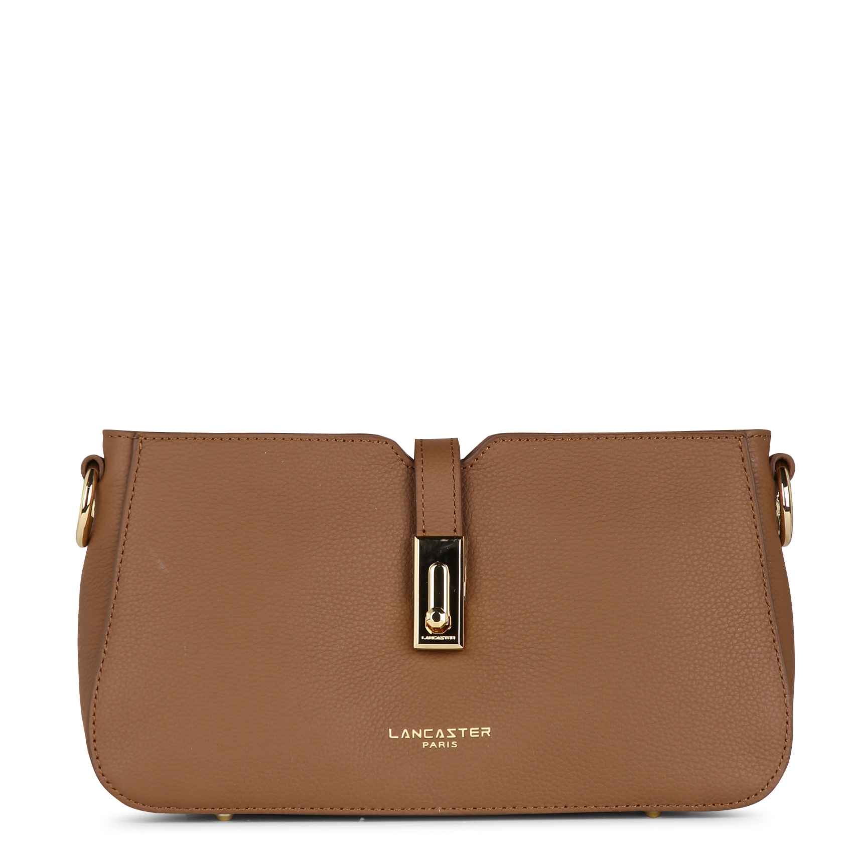 Rectangular cowhide leather handbag LANCASTER PARIS