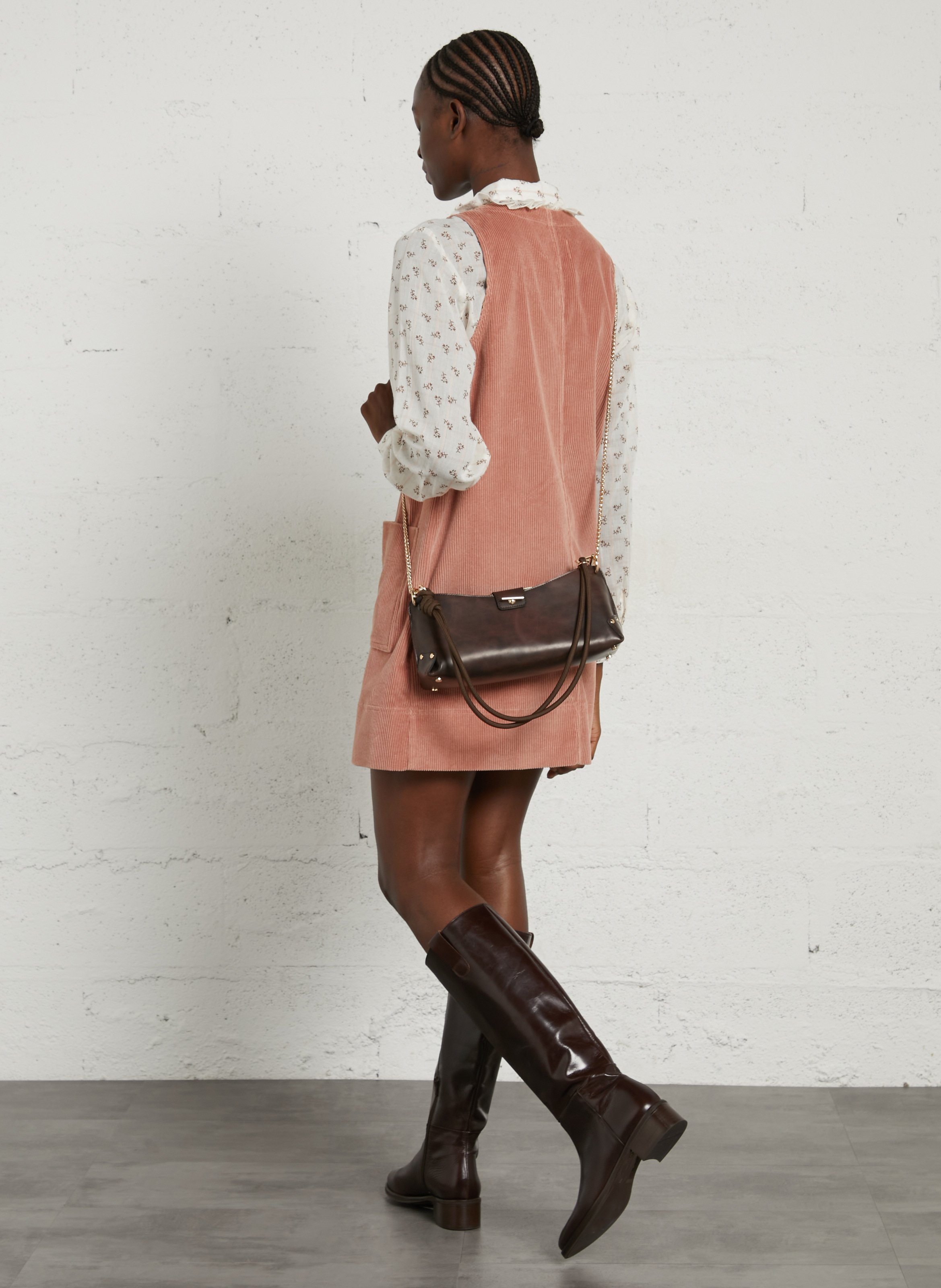 Sac bandoulière en cuir CRAIE STUDIO Noir