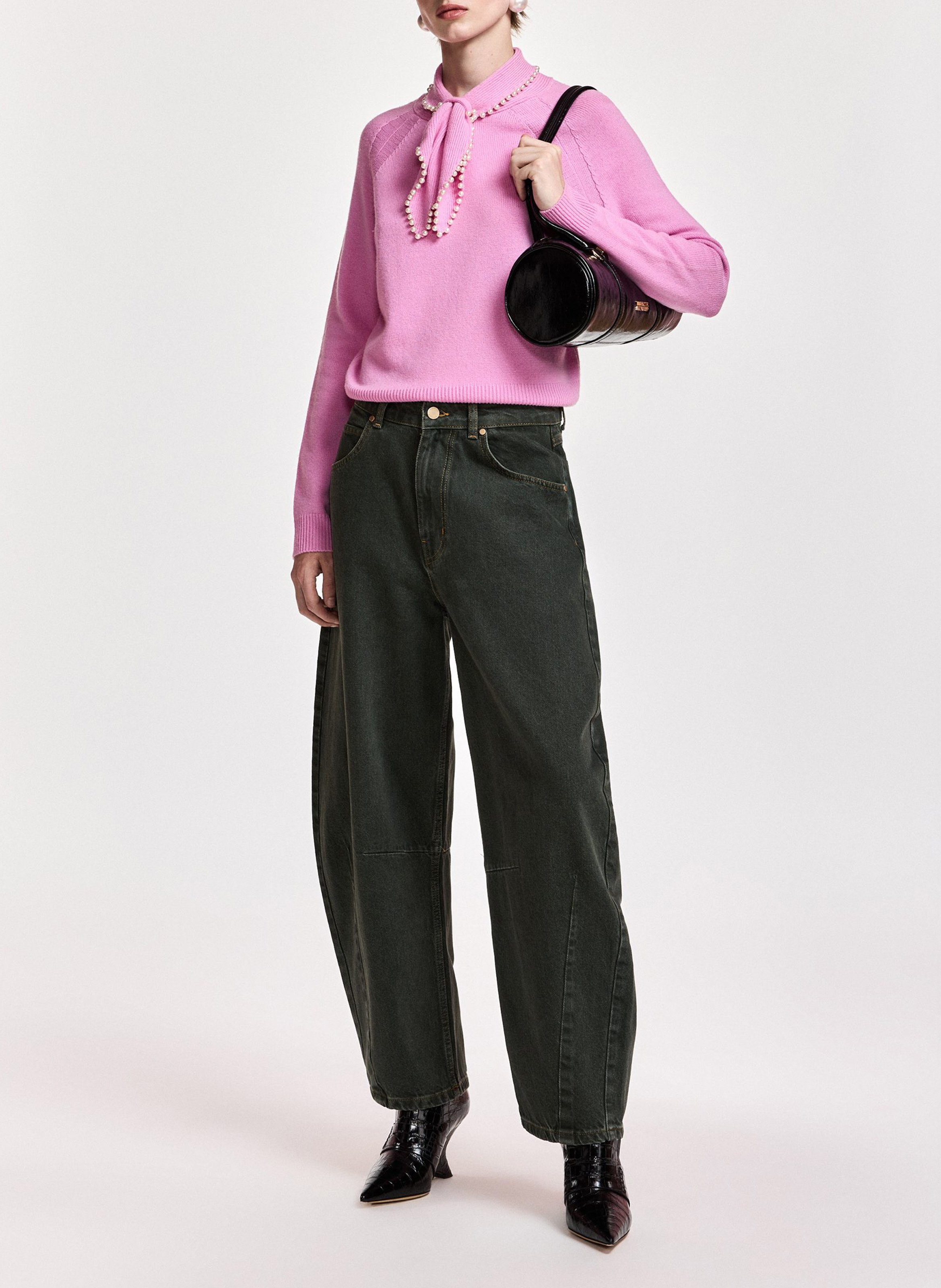 Organic cotton balloon jeans ESSENTIEL ANTWERP Grey
