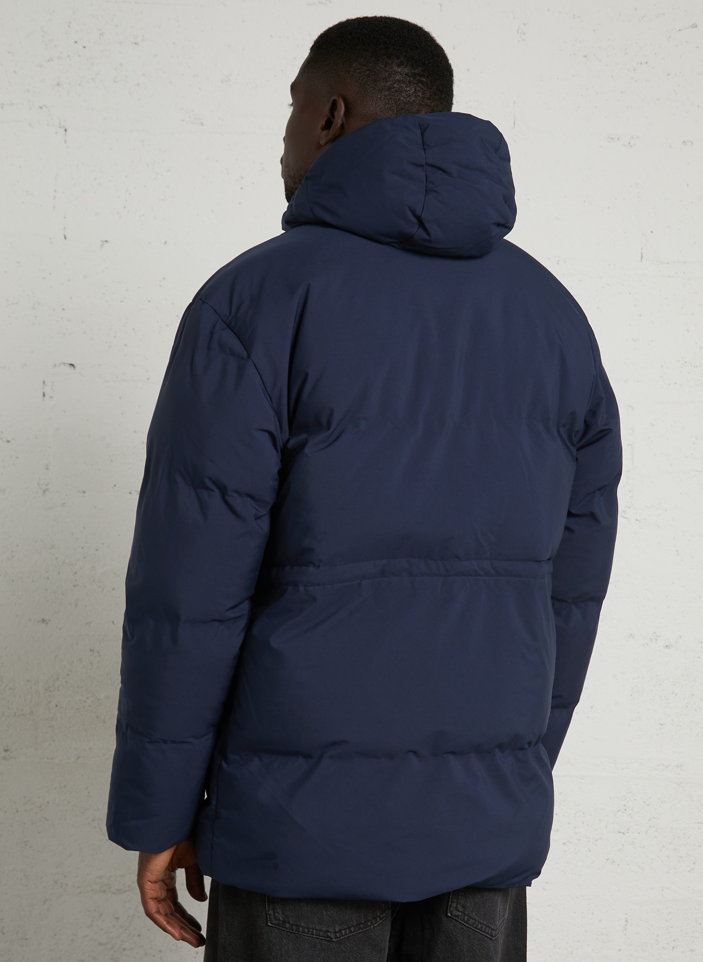 Weite wasserdichte Daunenjacke FLOTTE Blau
