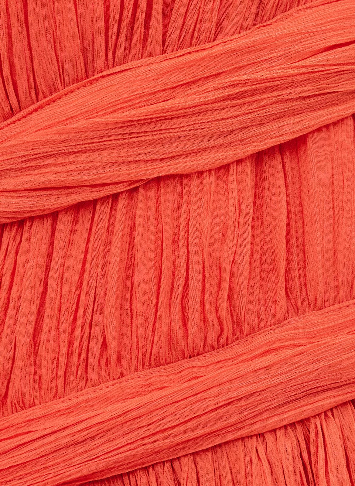 Robe longue plissée unie sans manches | Orange BA&SH Femme