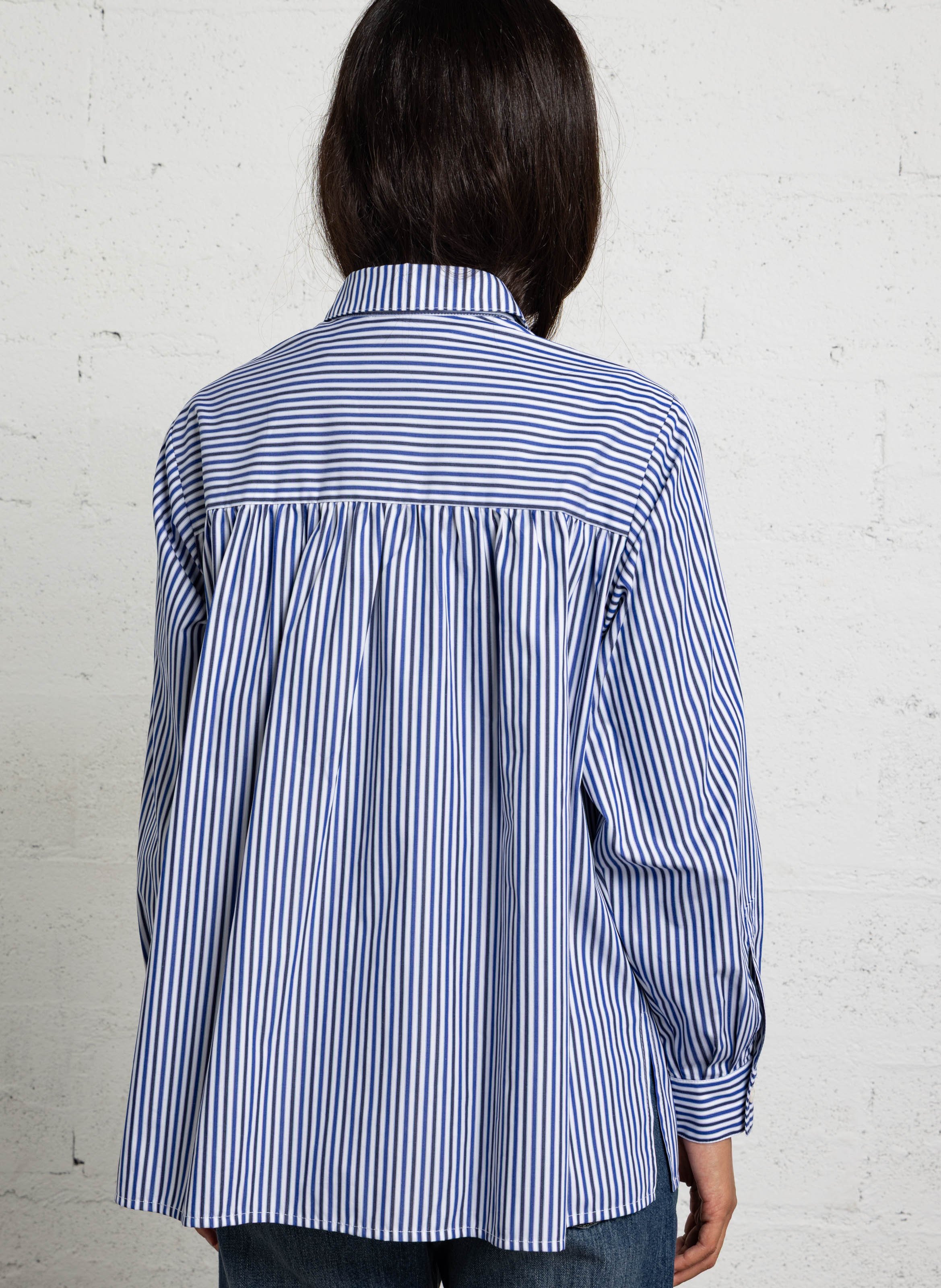 Cotton shirt with classic collar SUZIE WINKLE Blue