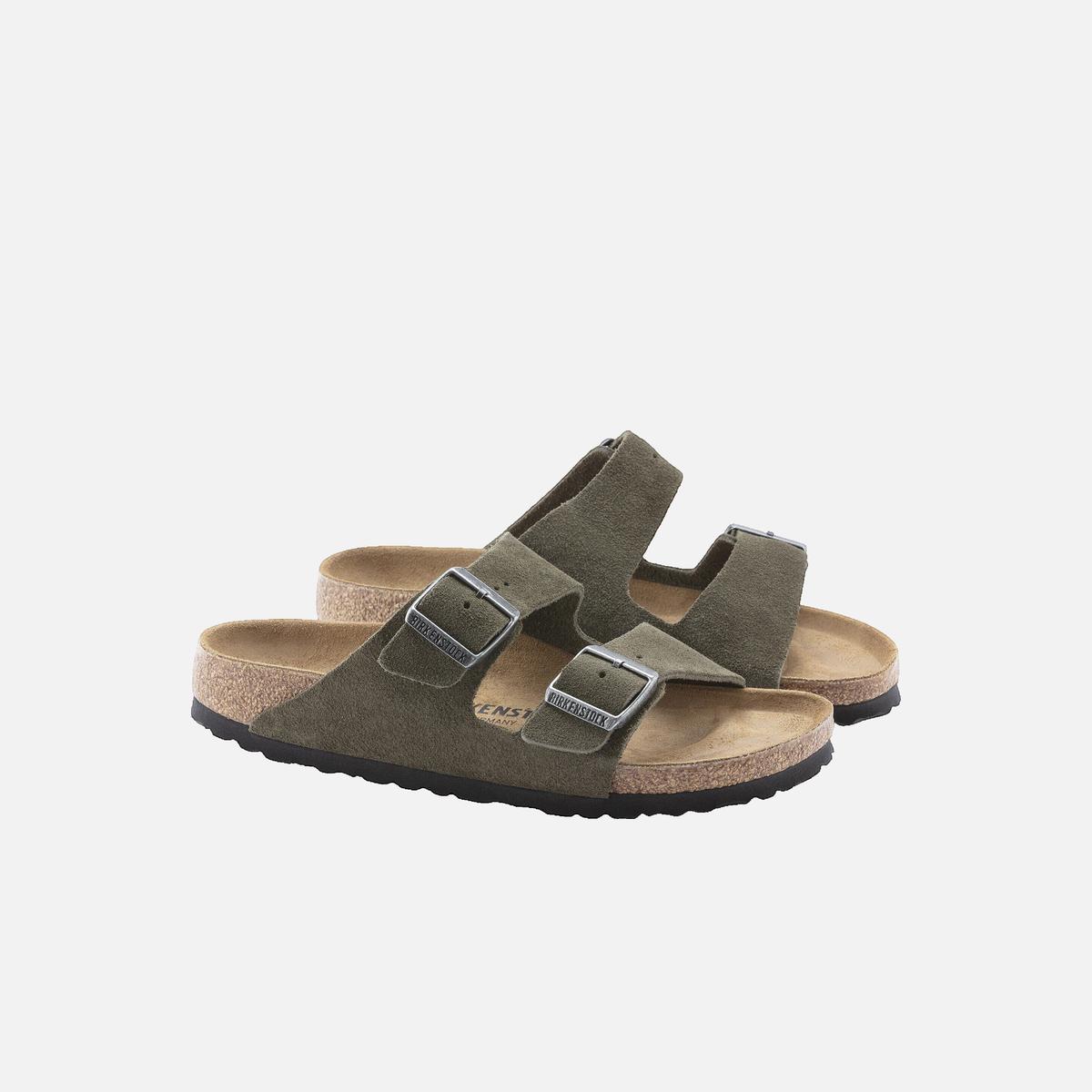 Flat sandals BIRKENSTOCK Khaki