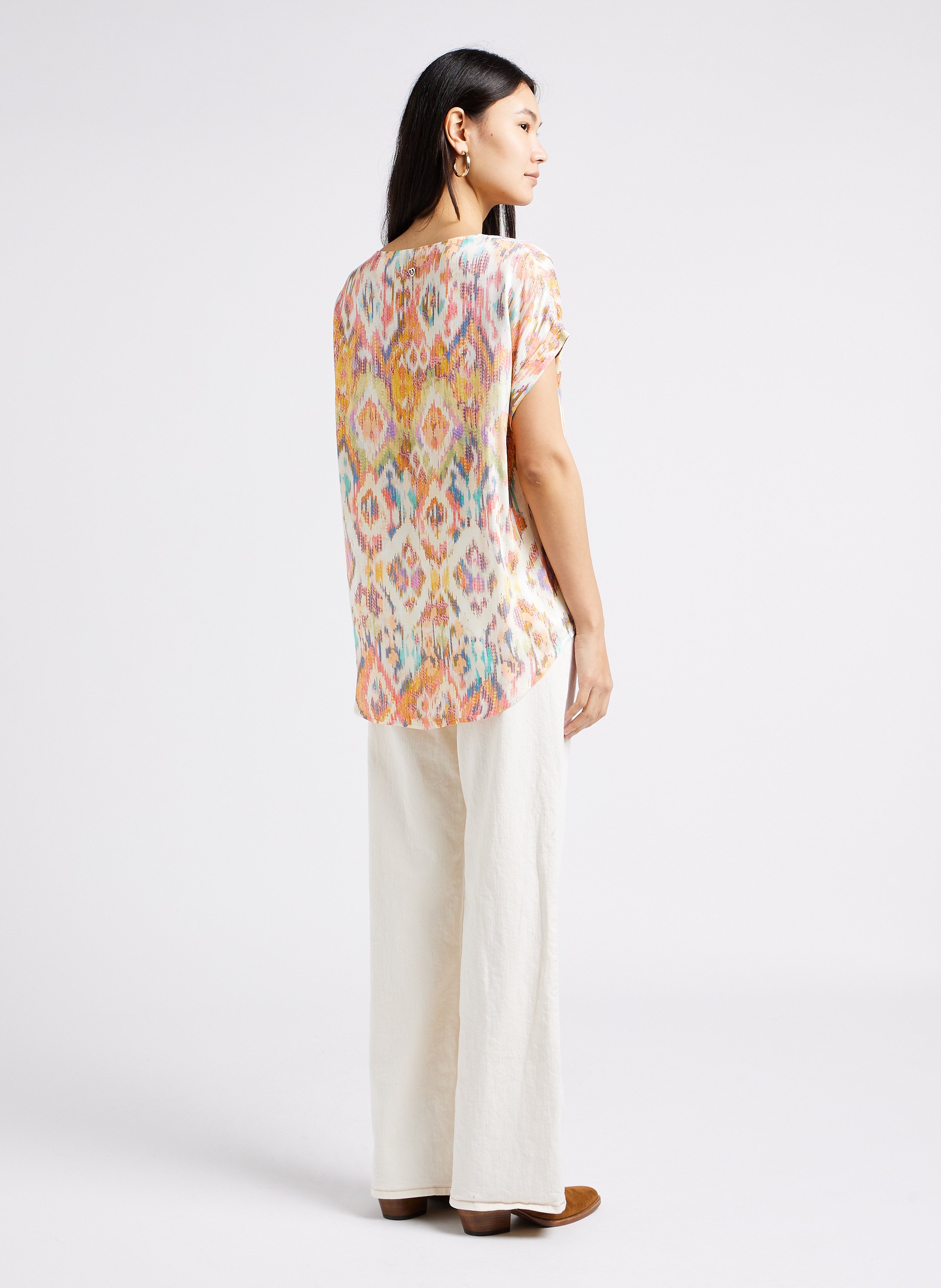 Rechte jeans | katoenblend PLEASE Beige