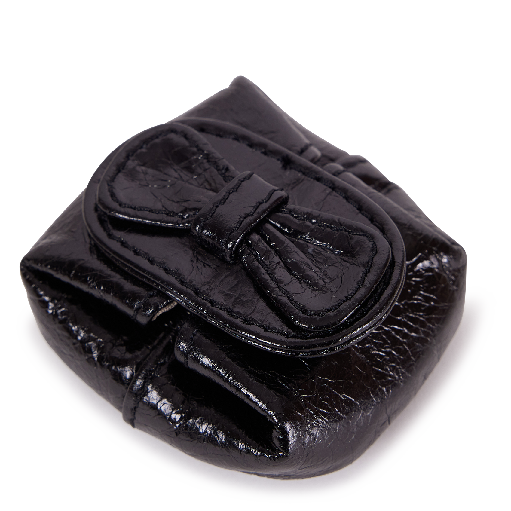 Porte-monnaie noeud en cuir NAT & NIN