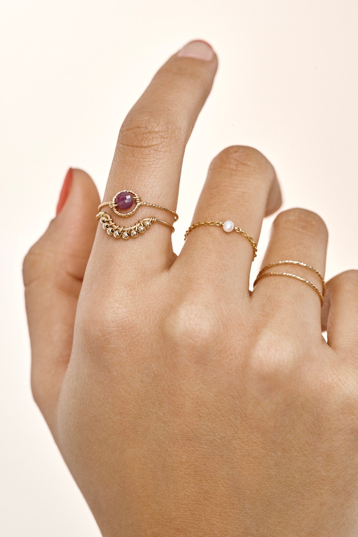 Double Sparkle Ring YAY Golden