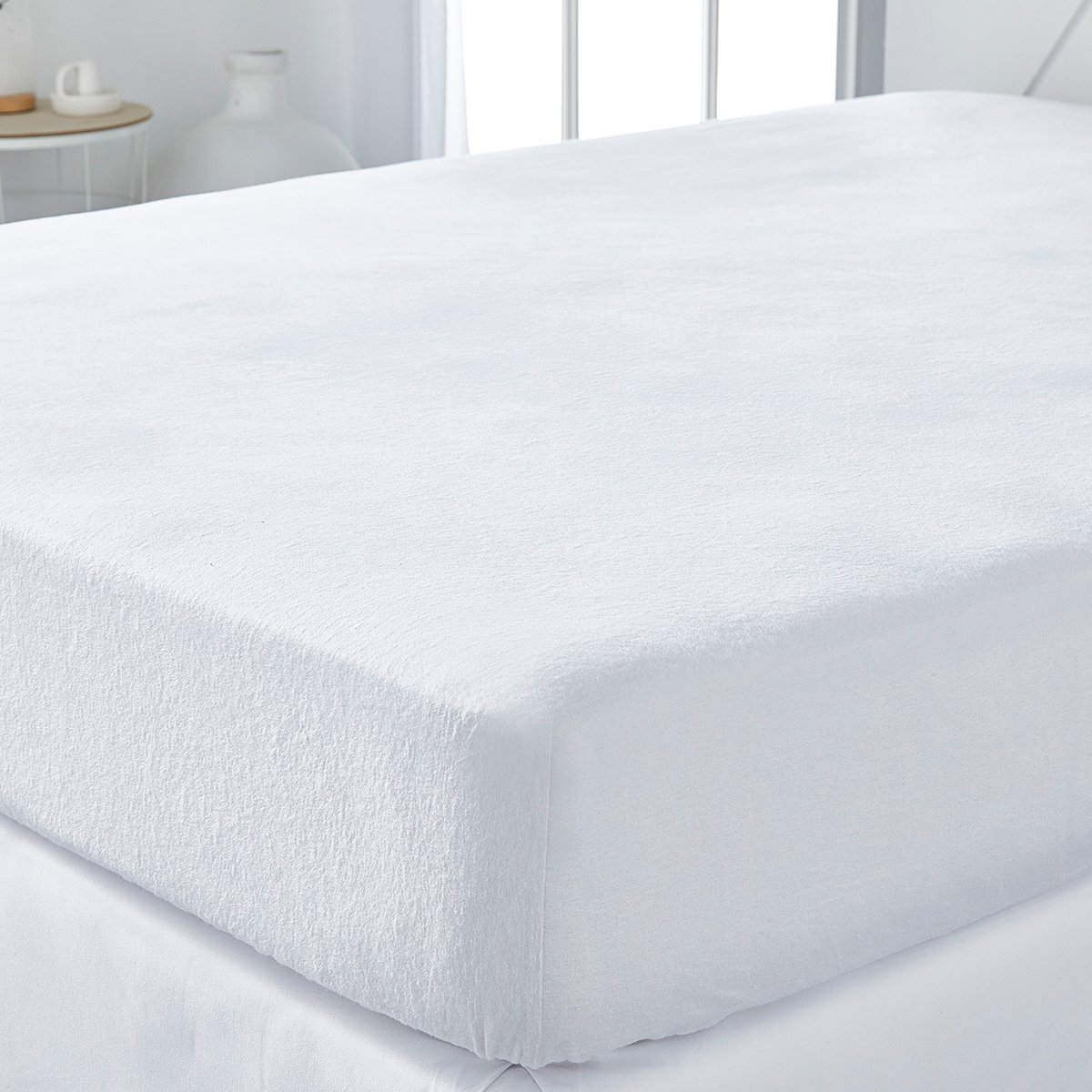 Absorbent cotton mattress protector TODAY LINGE DE MAISON White