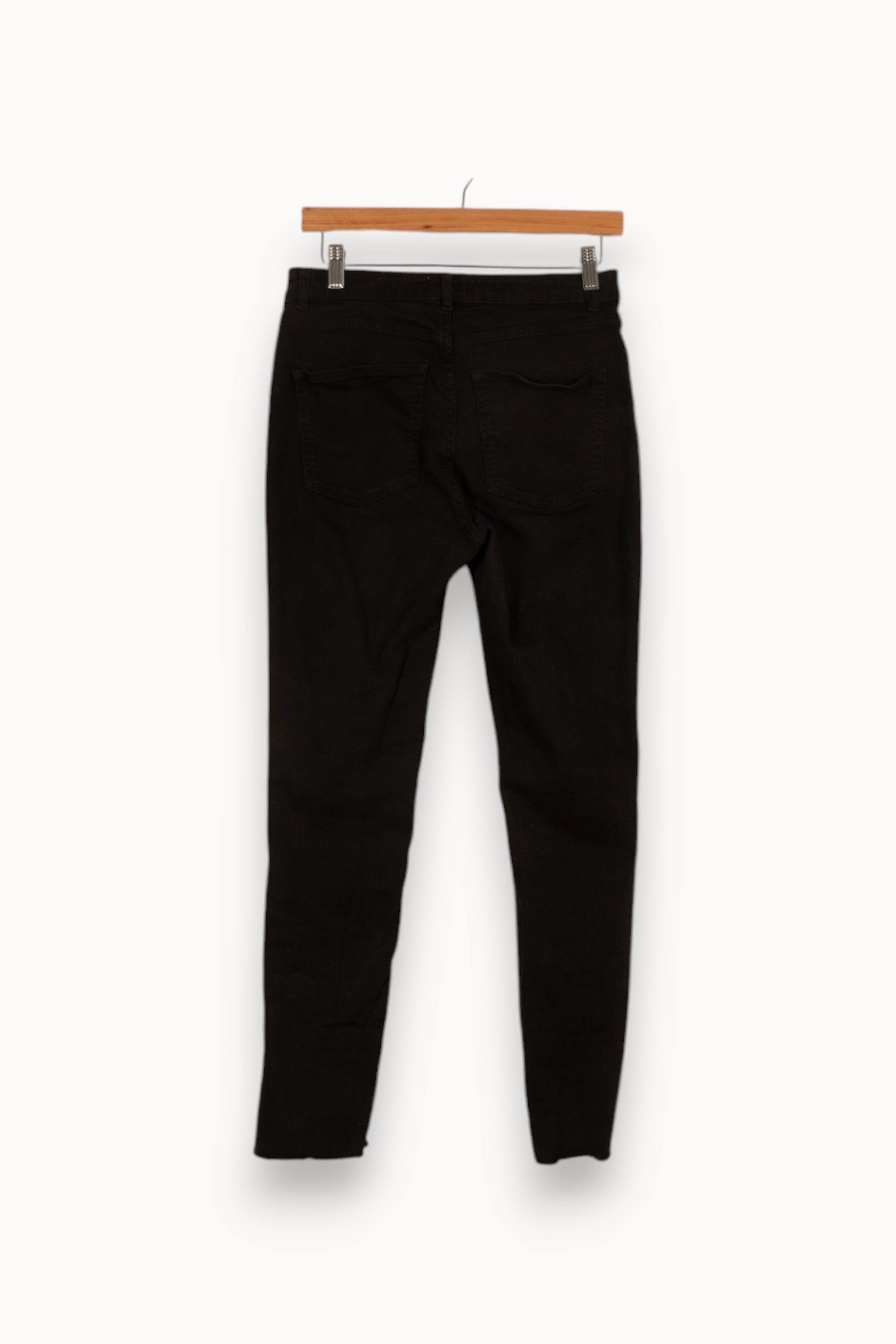 Cropped slim jeans with studs ACNE STUDIOS - Seconde Main Black