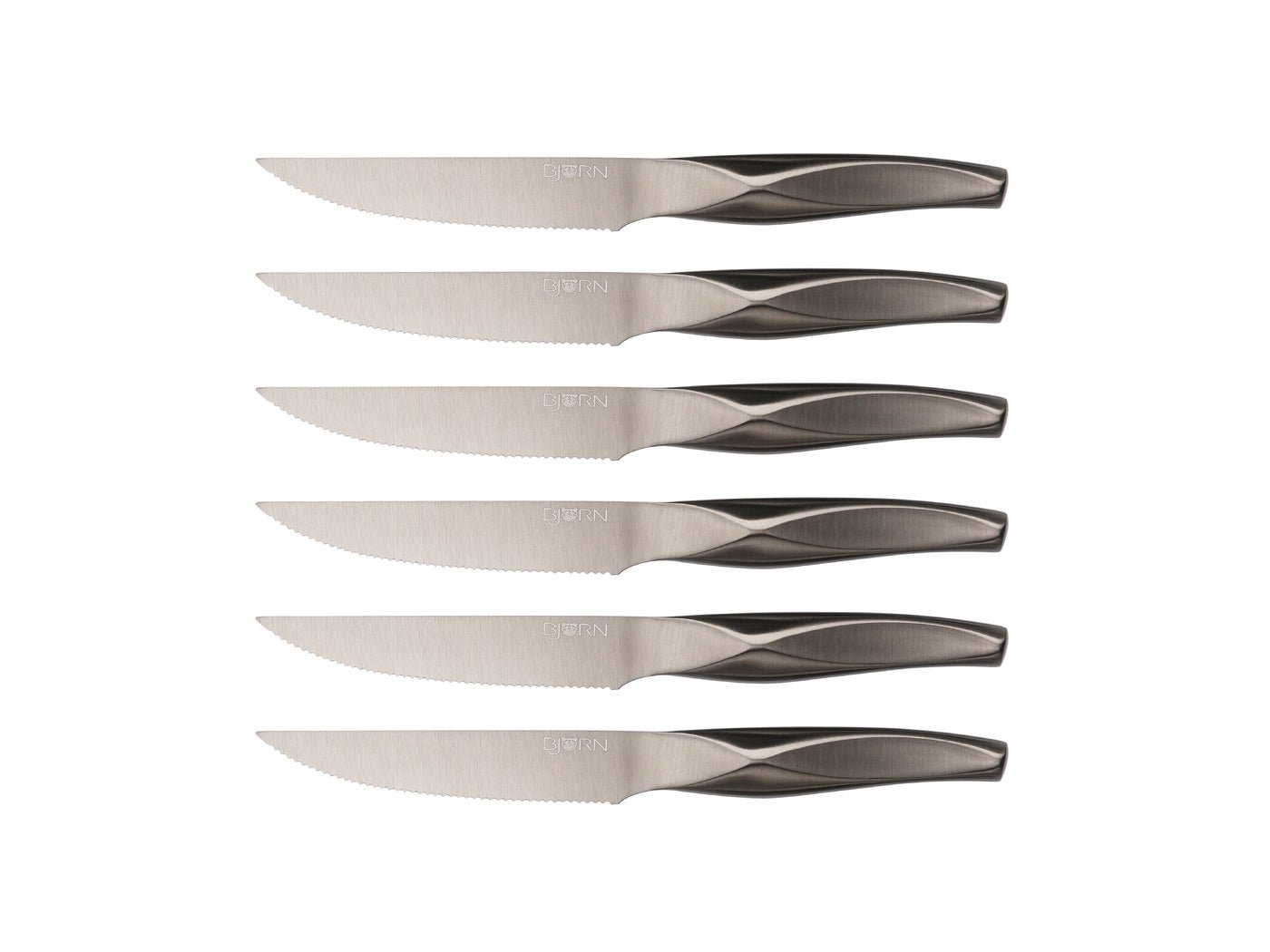 Larus Steak Knives - 6 pieces BJORN Grey