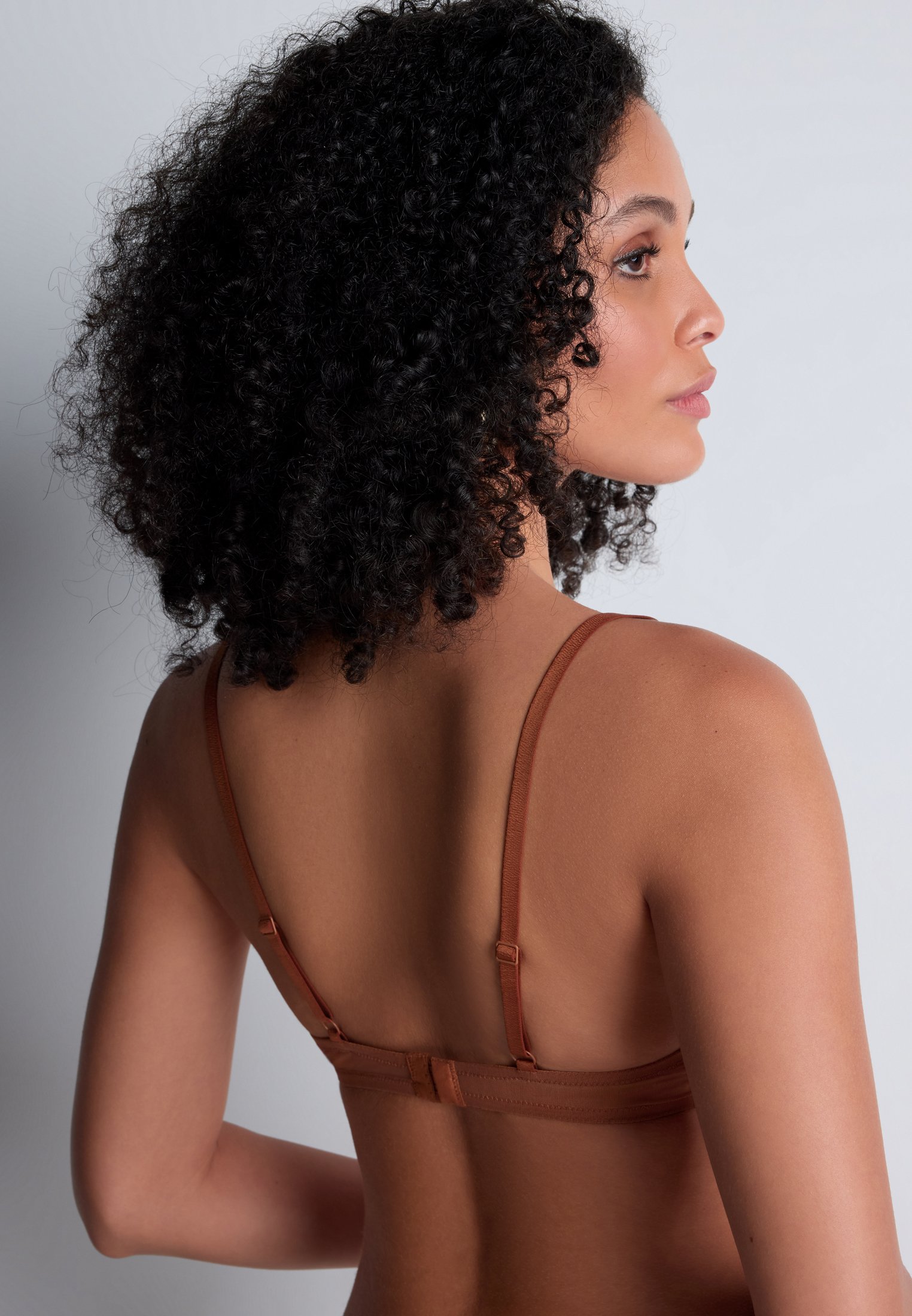 Architecture underwired triangle bra AUBADE Brown