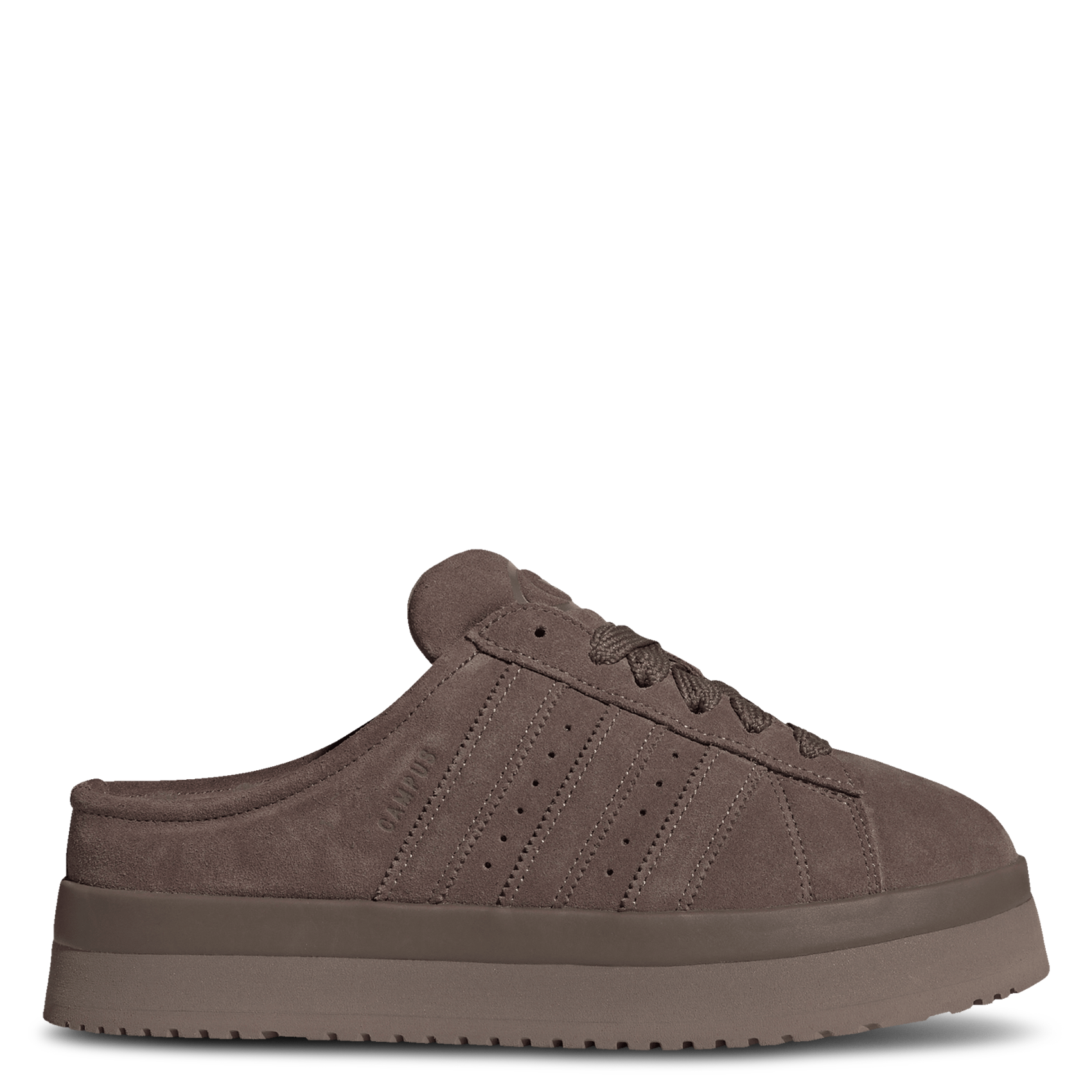 Sabots fourrés en cuir ADIDAS Marron