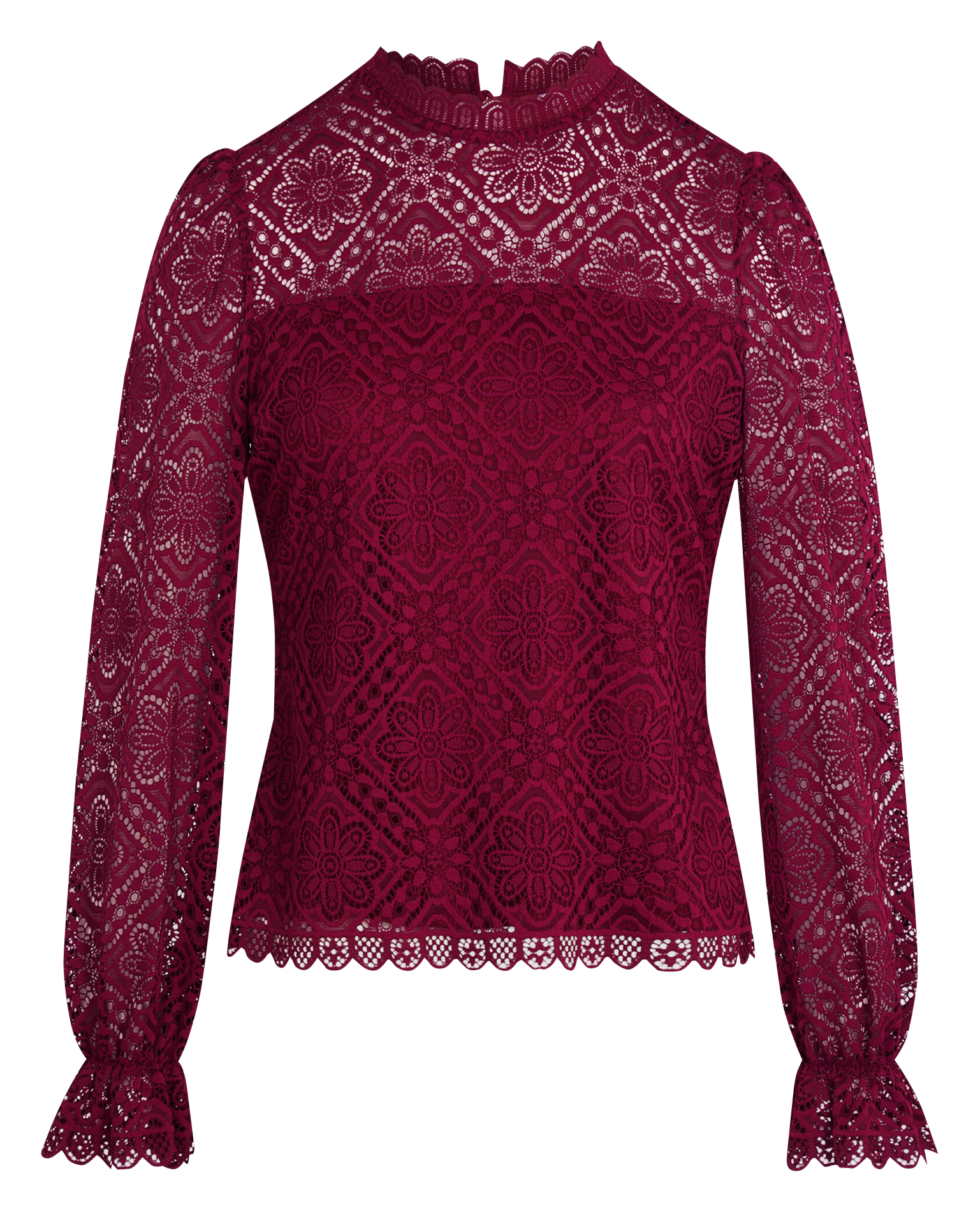 High-neck top MORGAN Purple