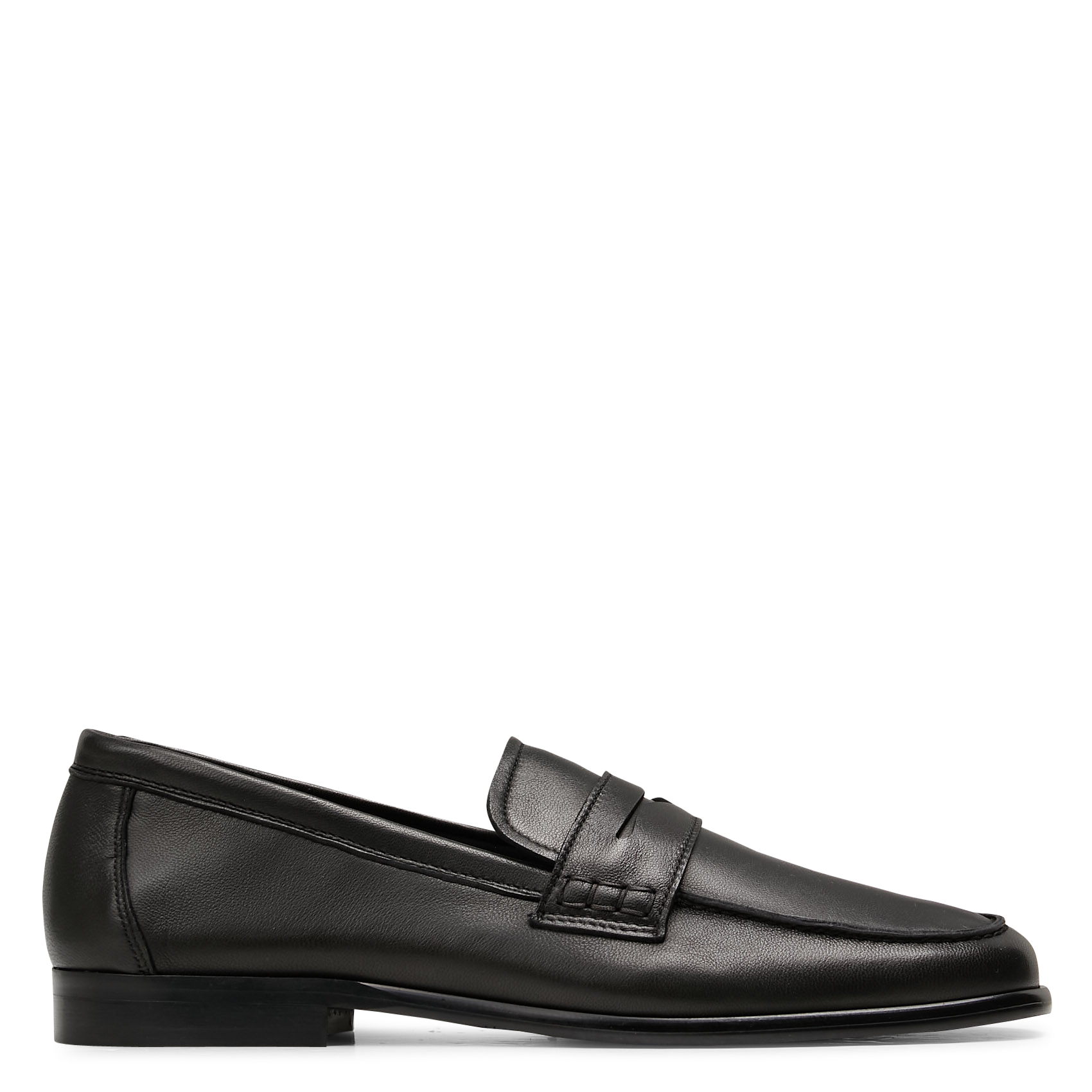 Plain leather moccasins MELLOW YELLOW Black