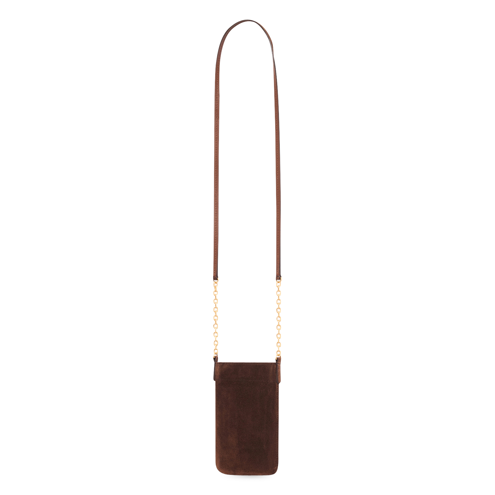Porte téléphone en cuir GERARD DAREL Marron