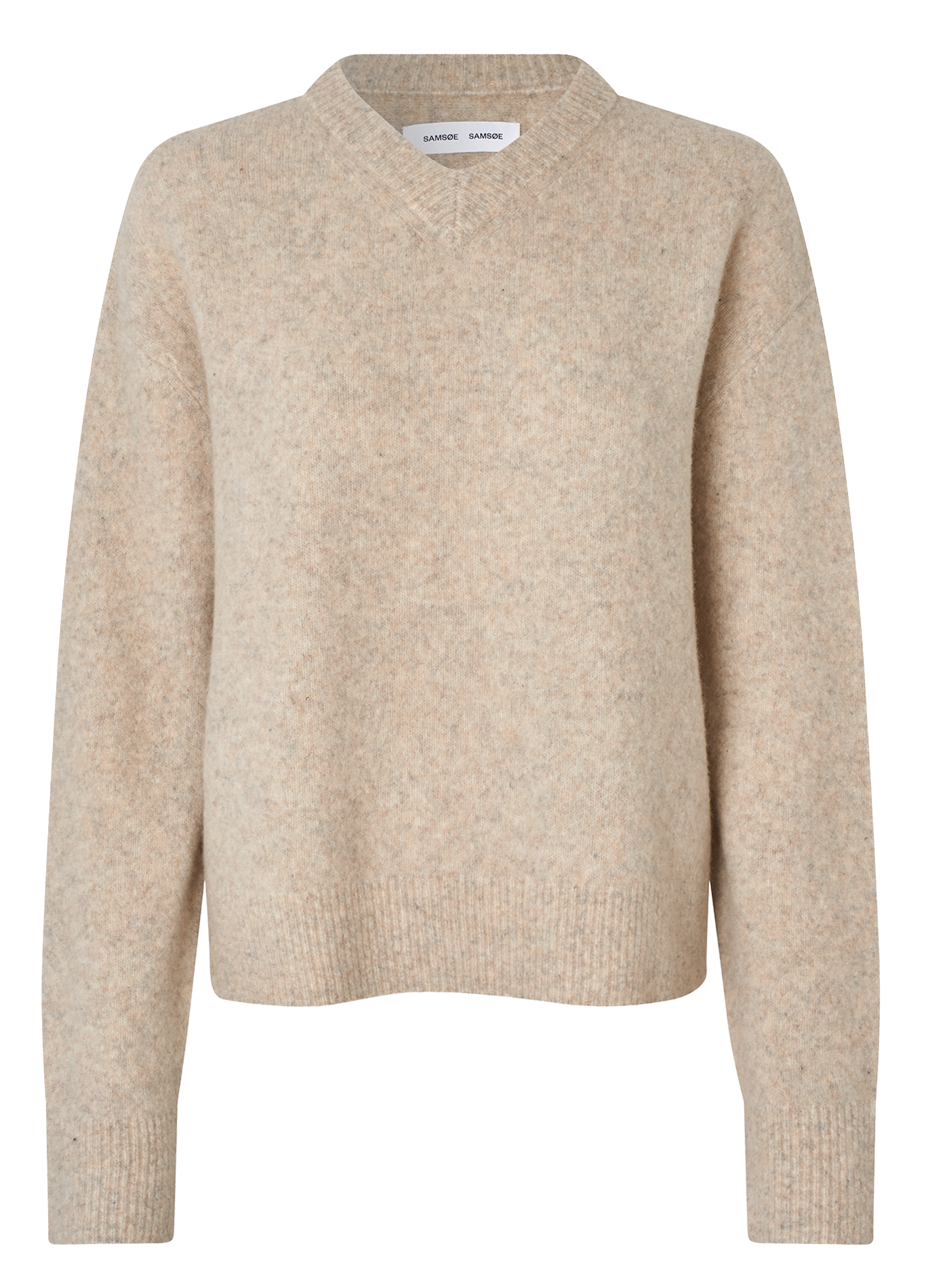 Blossom - Pullover aus Wollmix mit V-Ausschnitt SAMSOE SAMSOE Silber
