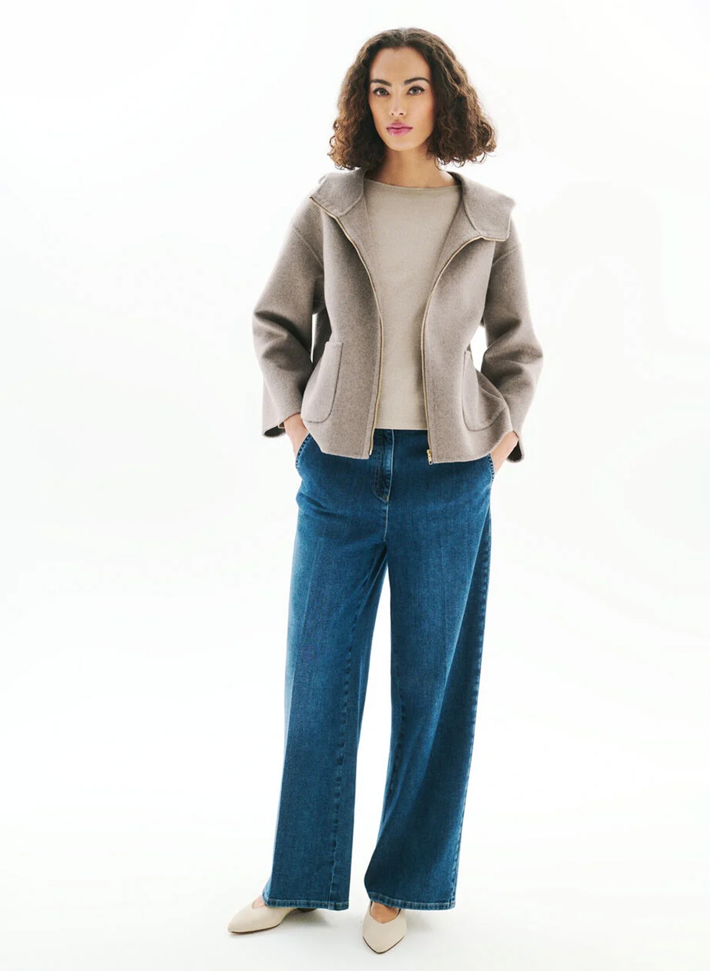 Sweat oversize à capuche CAROLL Marron