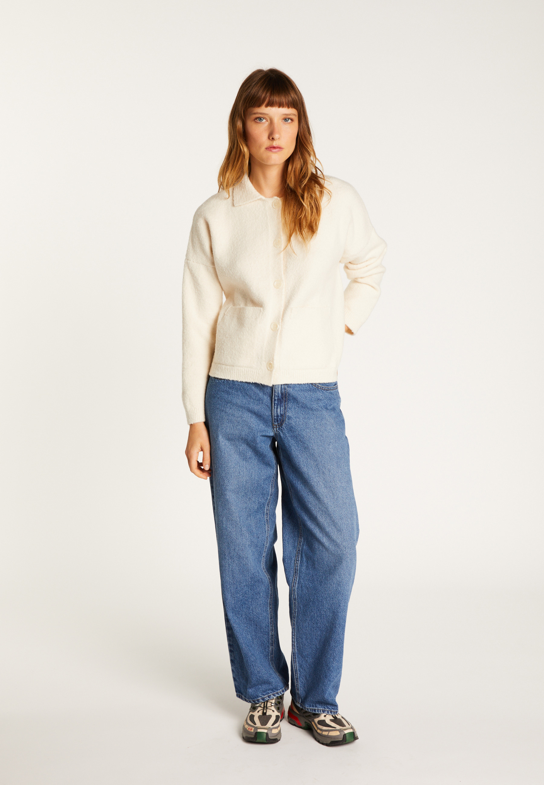 Cotton cardigan MAISON MONTAGUT White