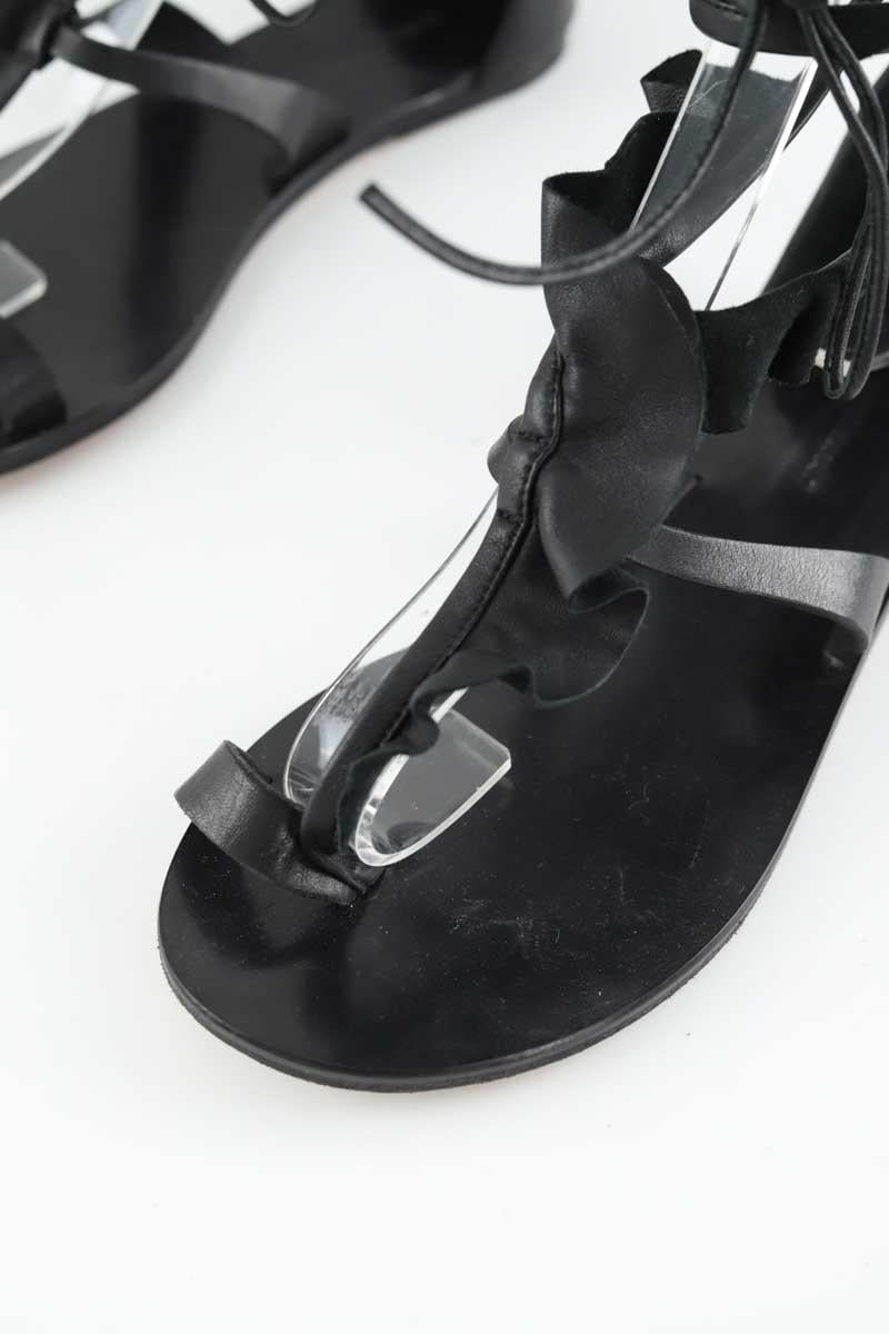 Faux leather sandals ISABEL MARANT - Seconde Main Black
