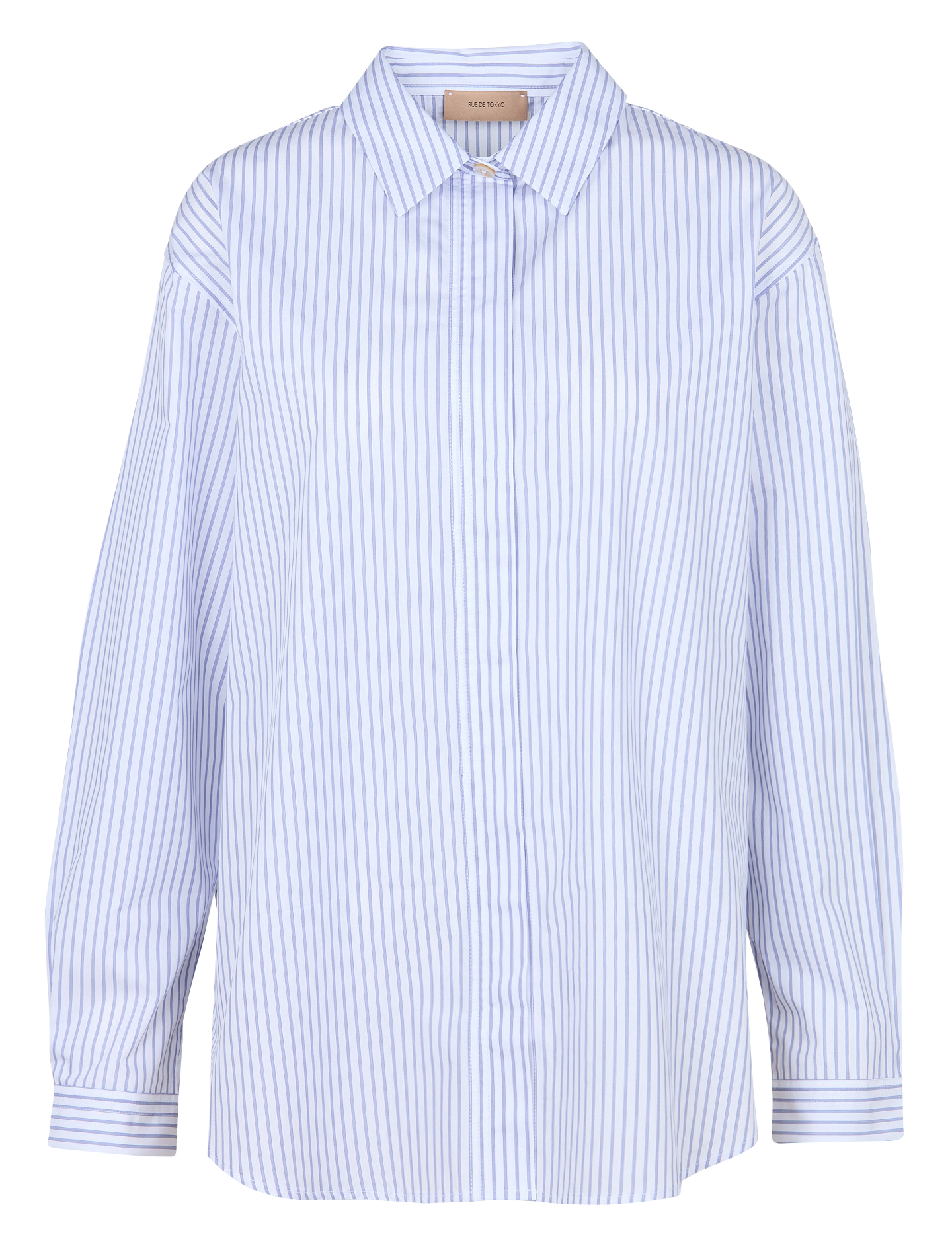 Gestreept overhemd met klassieke kraag RUE DE TOKYO Veelkleurig