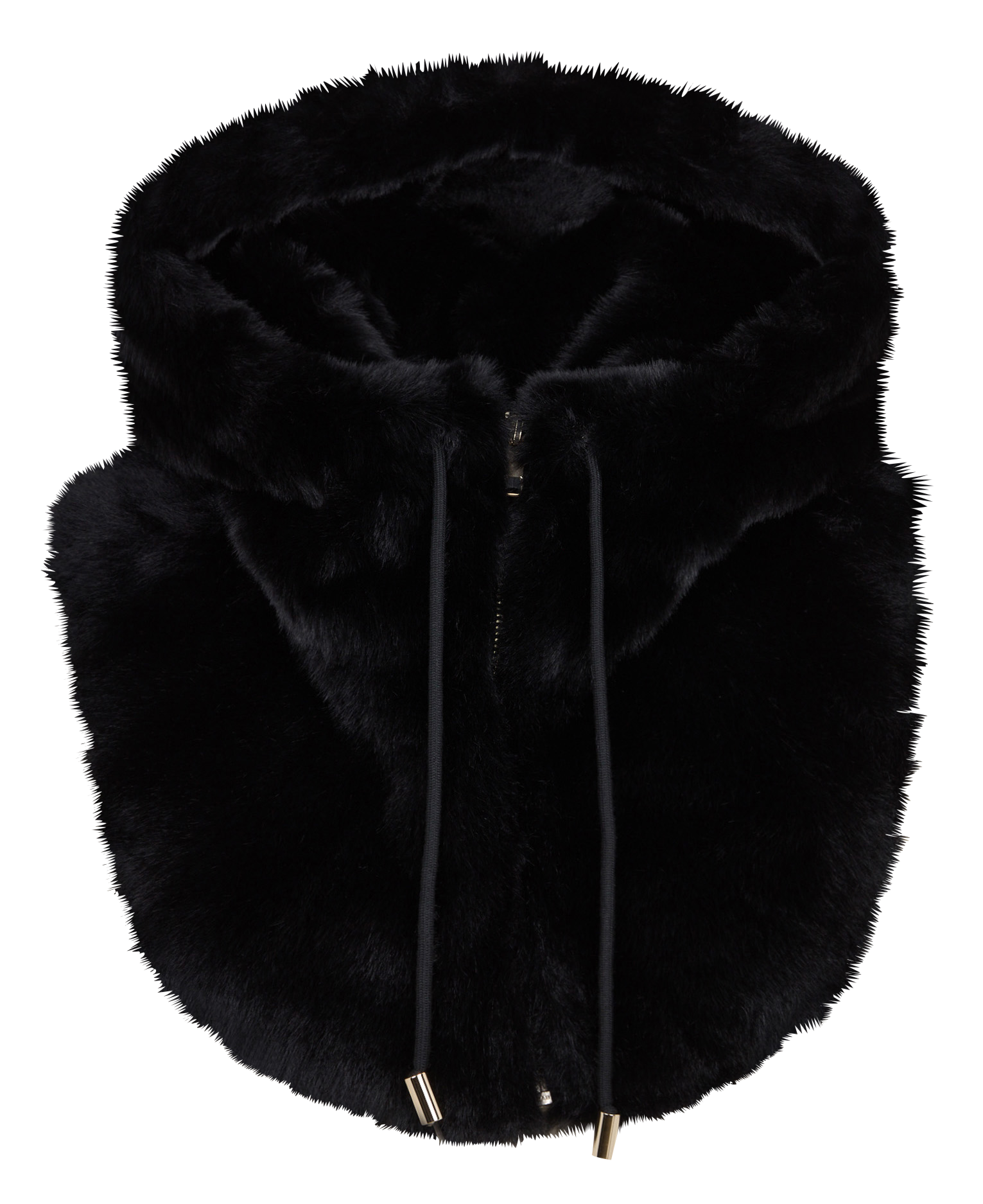 Capuche effet fourrure ZAPA Noir