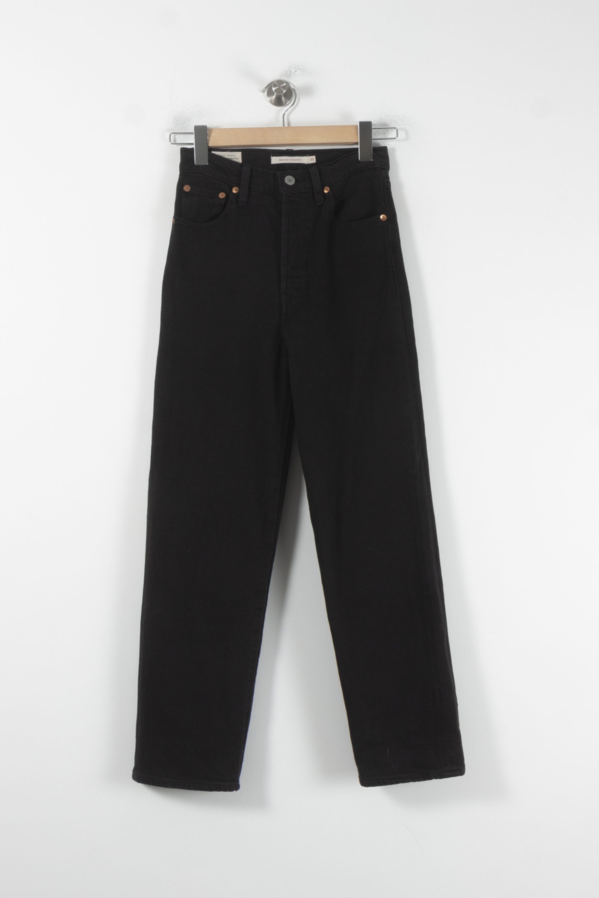 Cropped slim jeans with studs LEVI'S - Seconde main Black