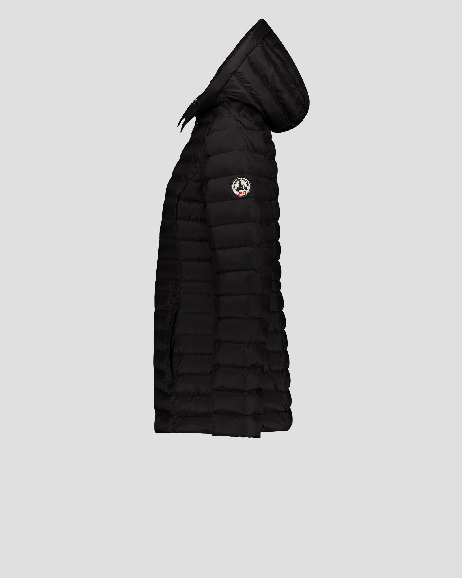 Mid-length hooded puffer jacket nour 2.0 JOTT Black