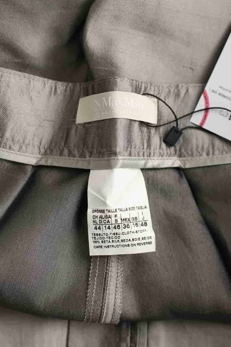 Carrot trousers MAX MARA - Seconde Main Silver