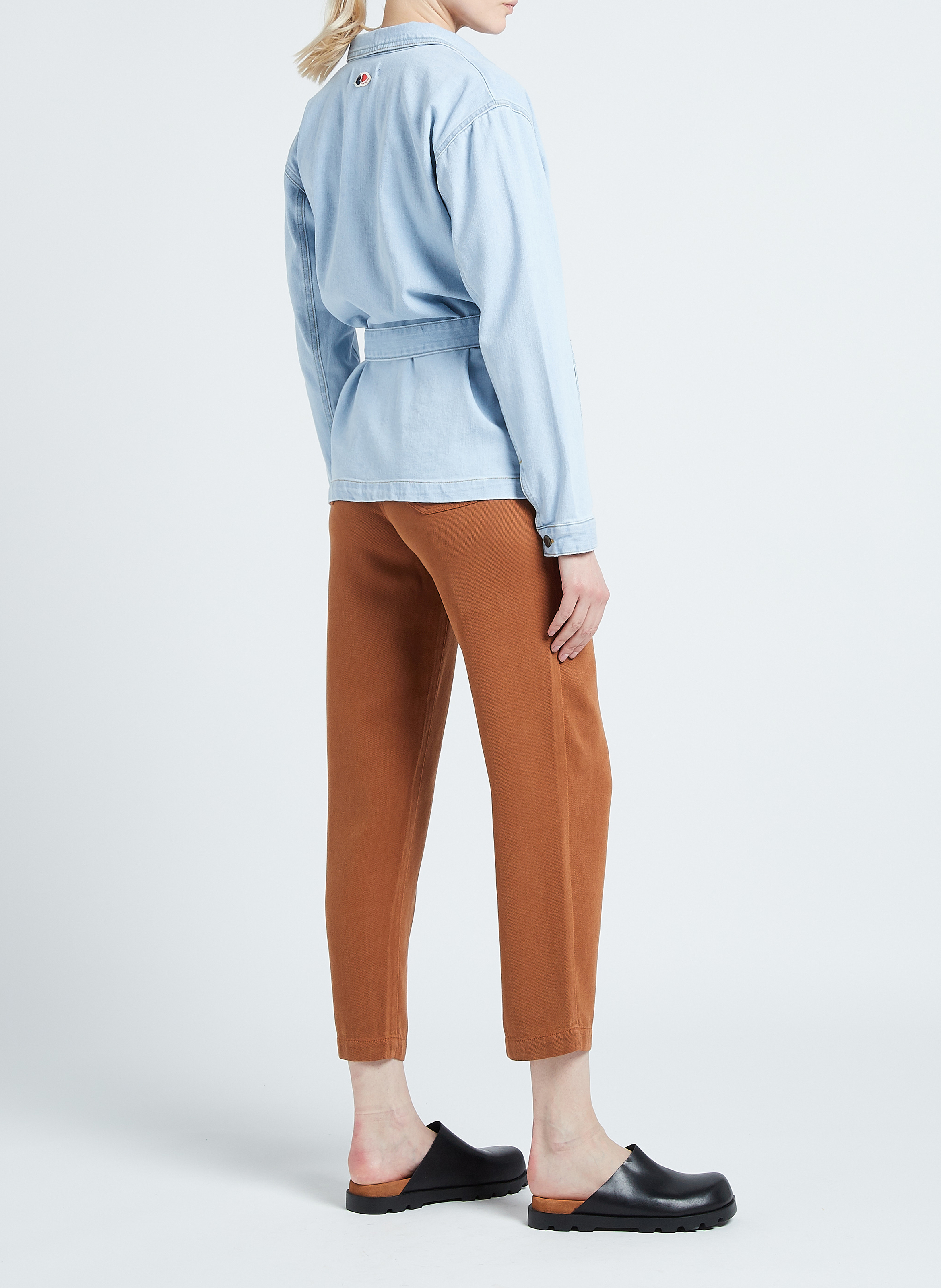 Jeansjacke aus Baumwoll-Mix mit klassischem Kragen LA PETITE FRANCAISE Bleached Jeans