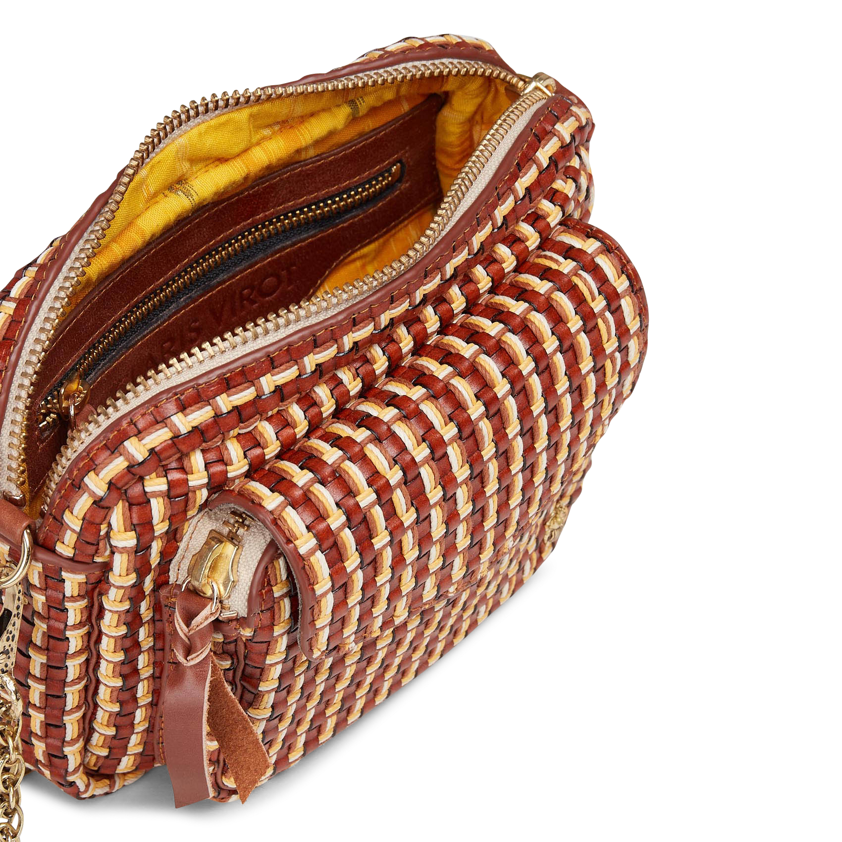 Brieftasche aus Leder CLARIS VIROT Braun