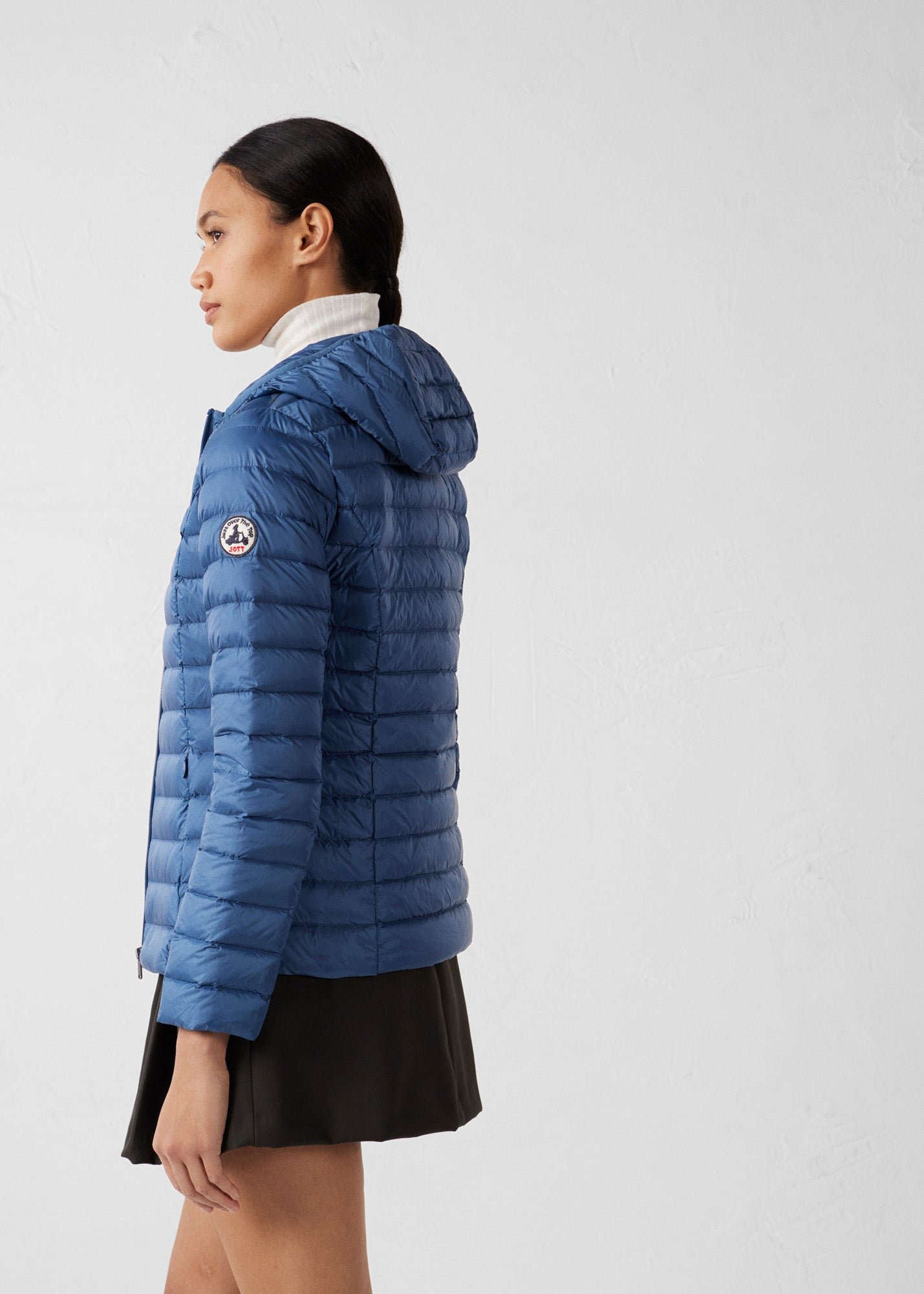 Lightweight hooded puffer jacket Cloe JOTT Blue