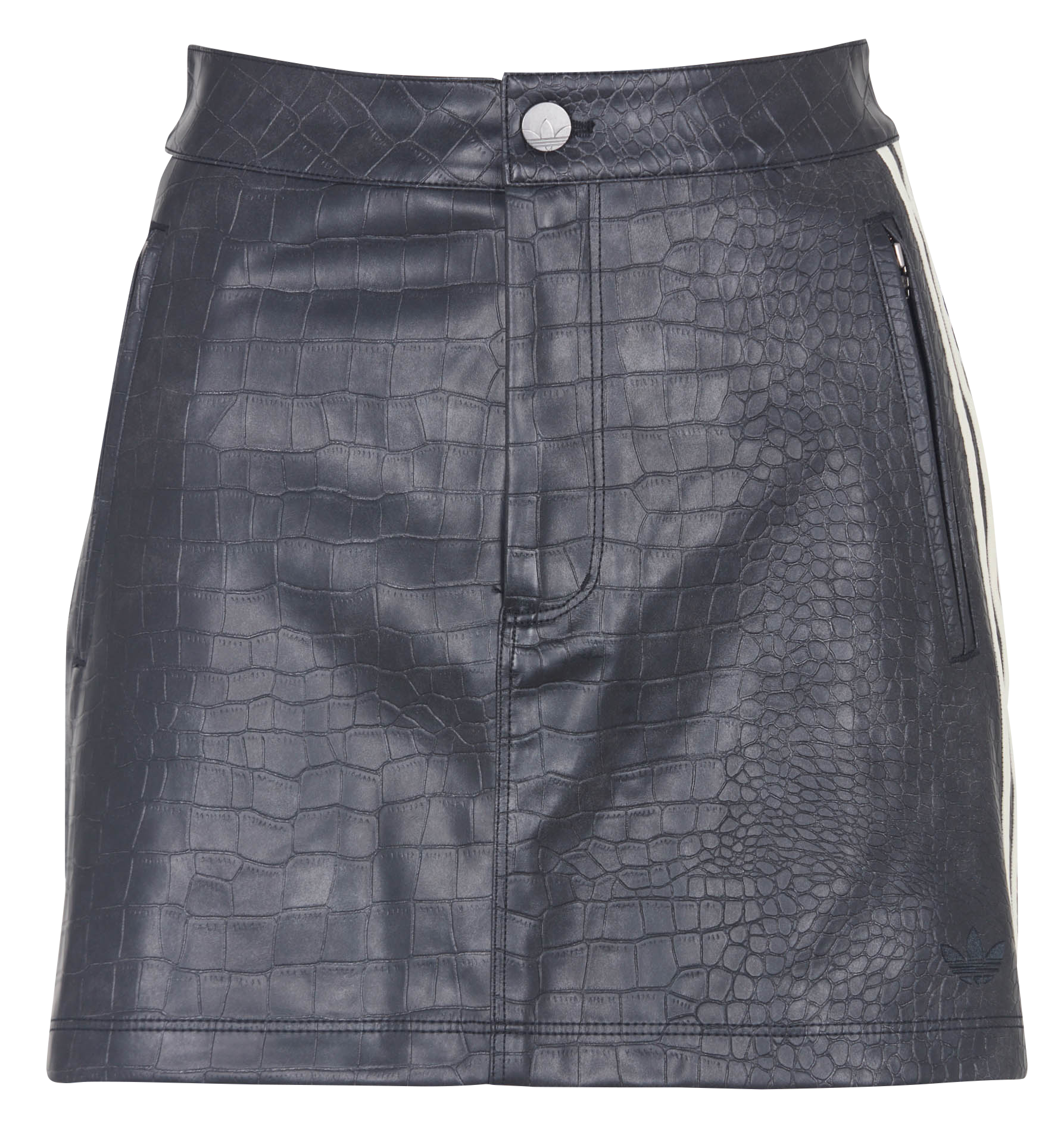 Kurzer geprägter Rock ADIDAS Schwarz