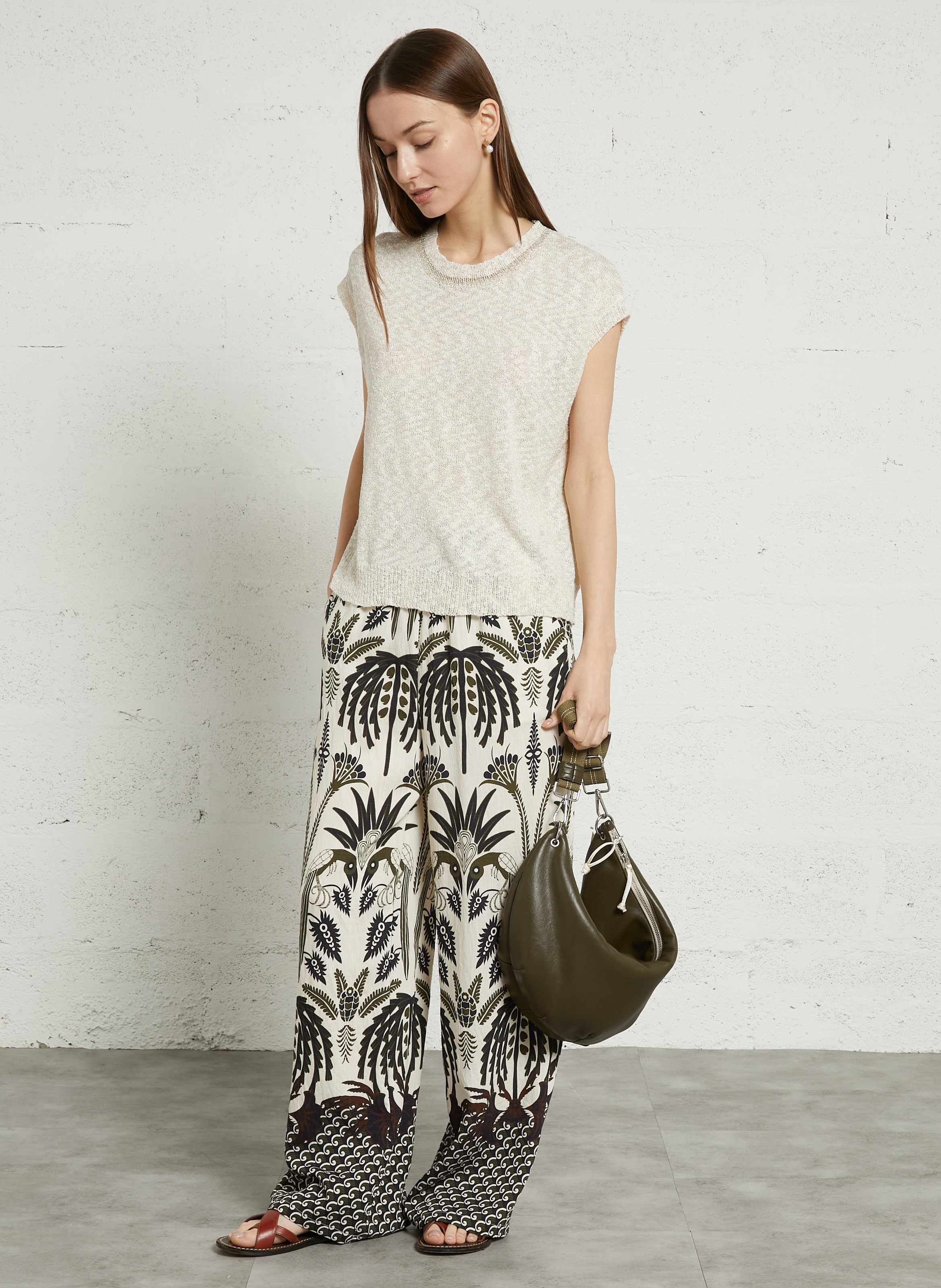 Crossbody Bag Faux Leather BELLEROSE Khaki