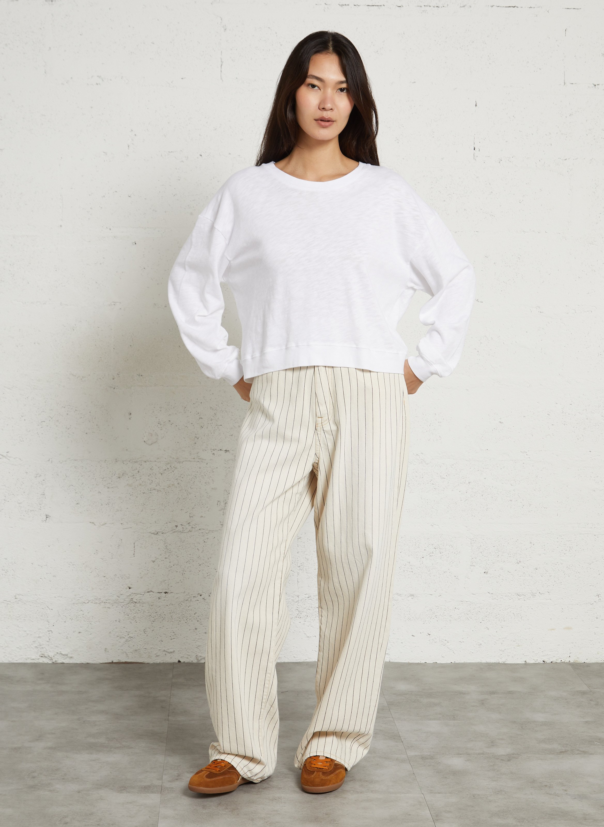 Rechte cardigan met patronen BELLEROSE Blauw