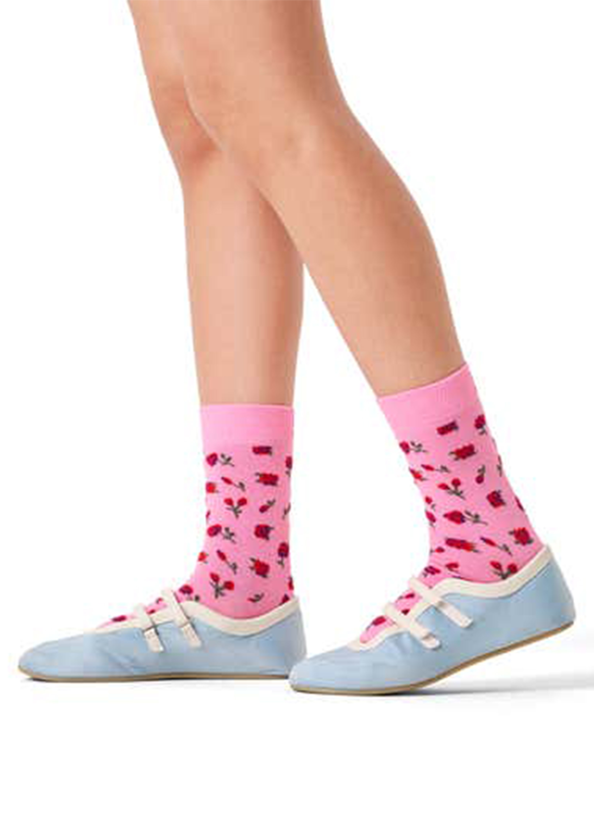 Sokken met print - katoenblend HAPPY SOCKS Roze