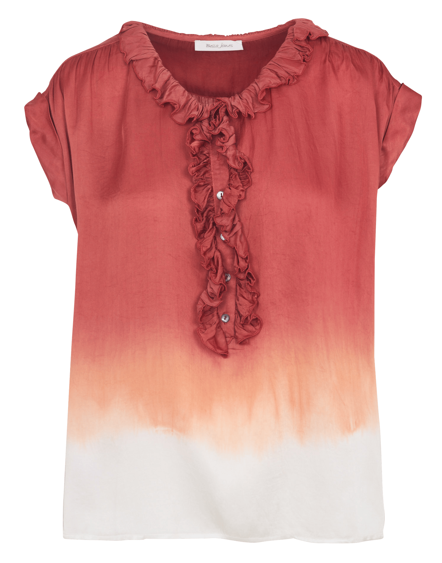 Blouse ample col rond BELLA JONES Orange