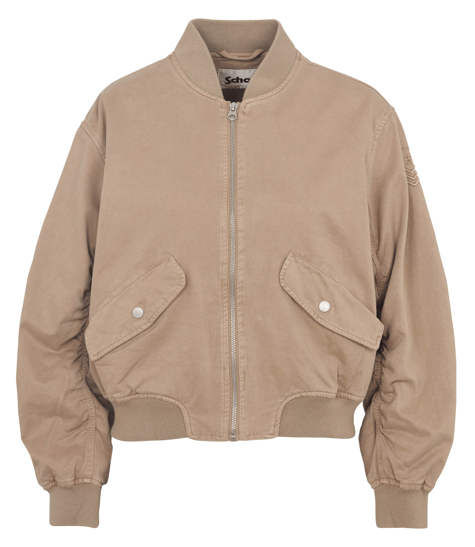 Oversize Teddykragen-Bomberjacke aus Baumwolle SCHOTT