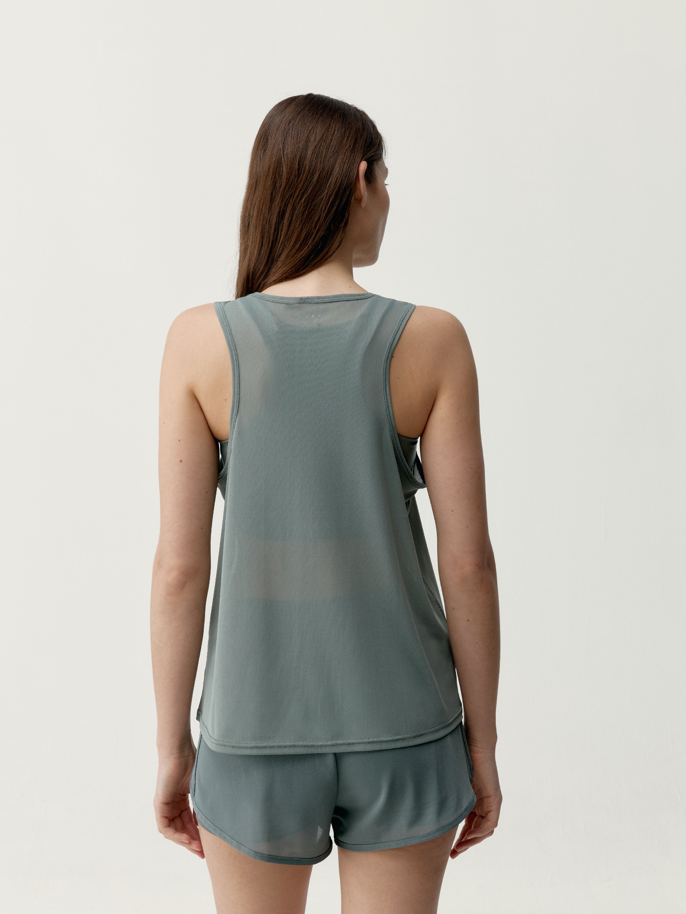 T-shirt de sport performance sans manches bora BORN Vert