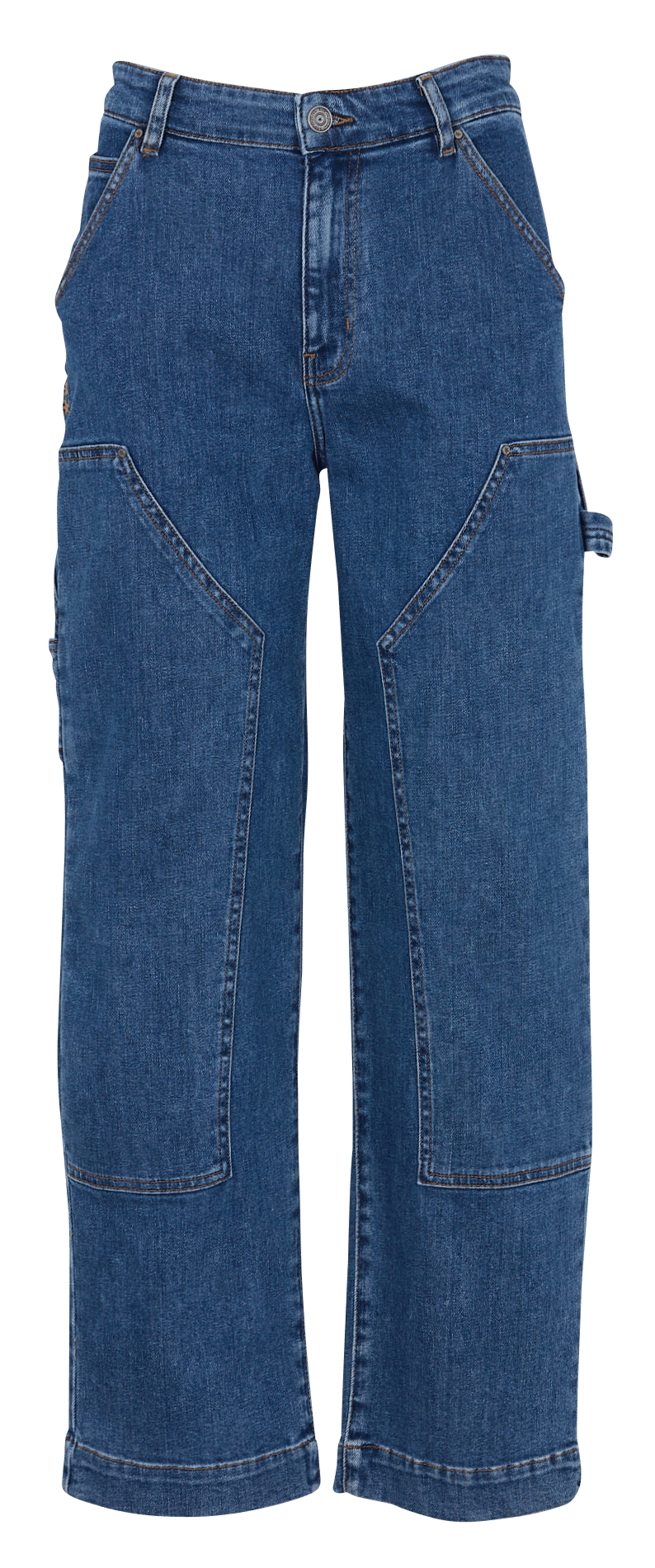 Jean droit en coton mélangé SUD EXPRESS Bleu