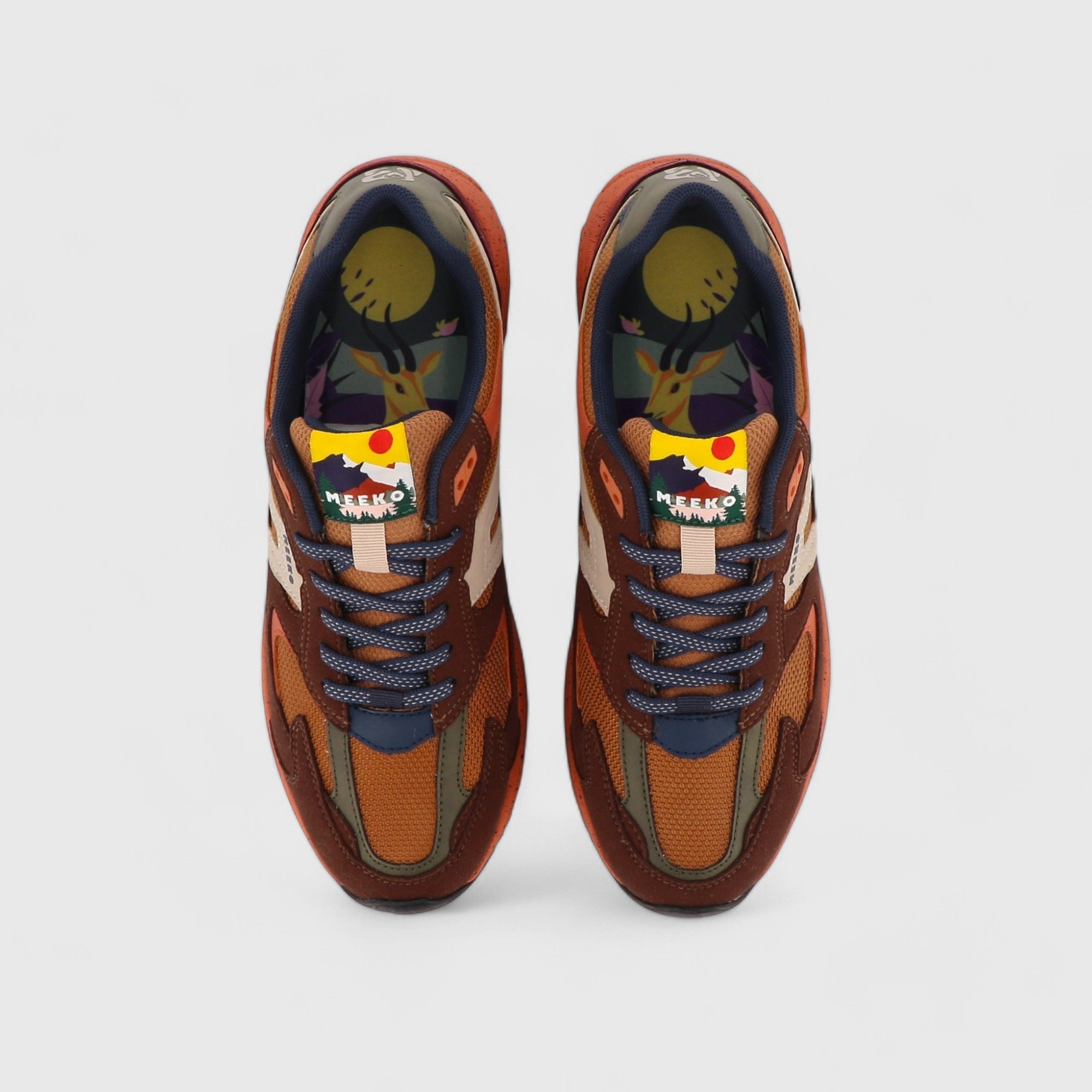 Baskets techniques et durables MEEKO Marron