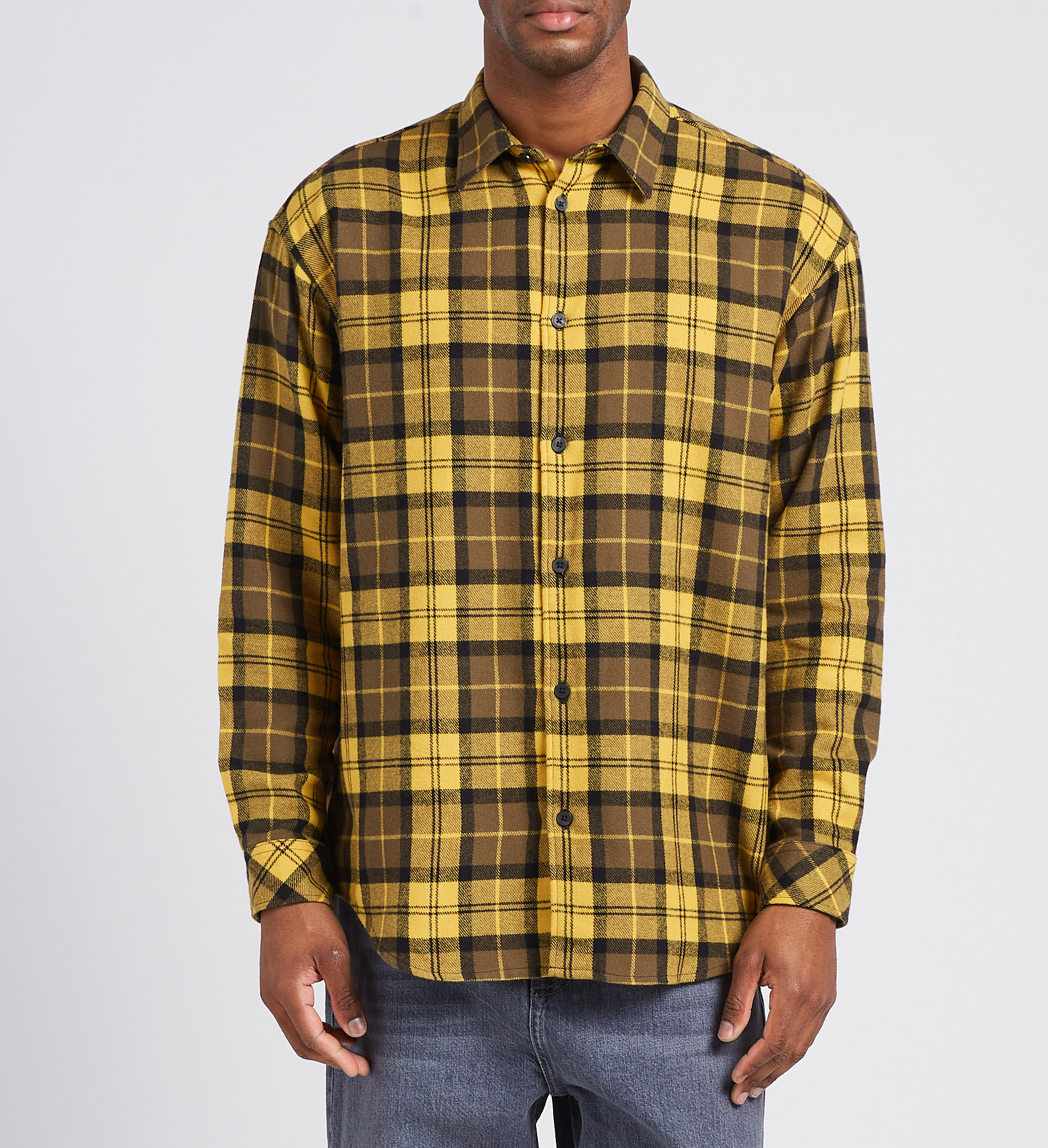 Loose-fit organic cotton shirt with classic collar SAMSOE SAMSOE Multicolored