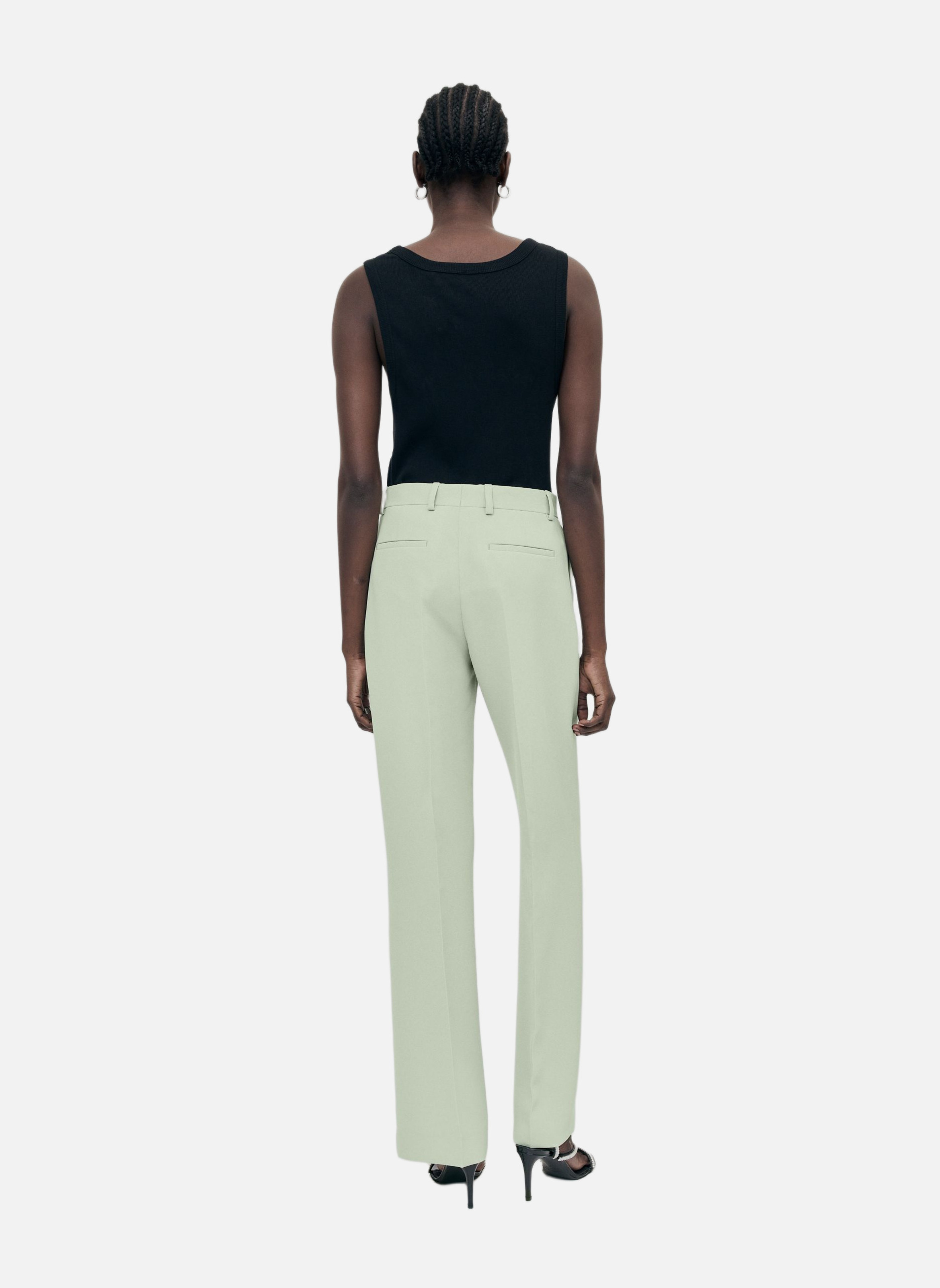 Straight suit trousers THE KOOPLES Green