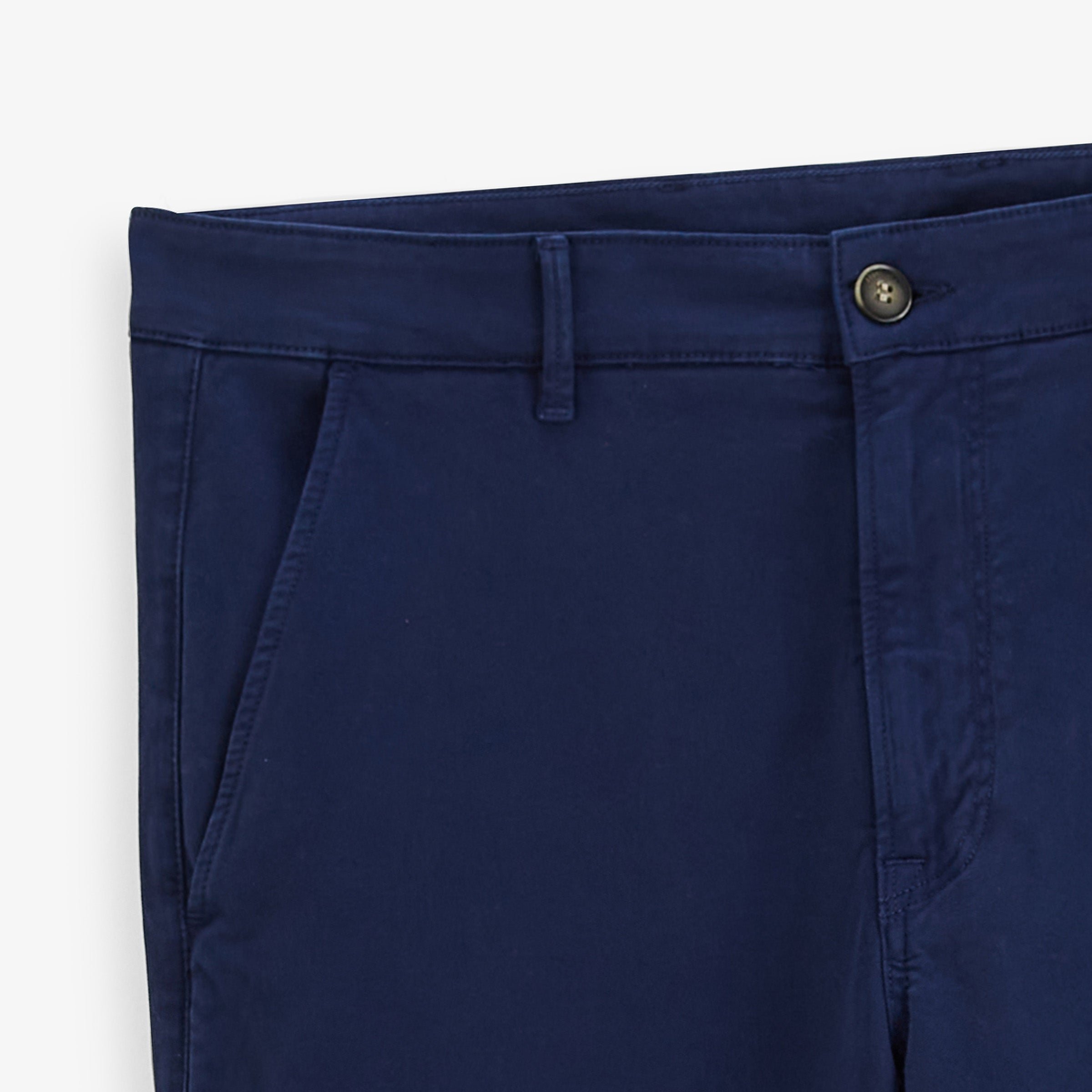Chino 702 in stretch cotton, comfort fit, lupin blue SERGE BLANCO Blue