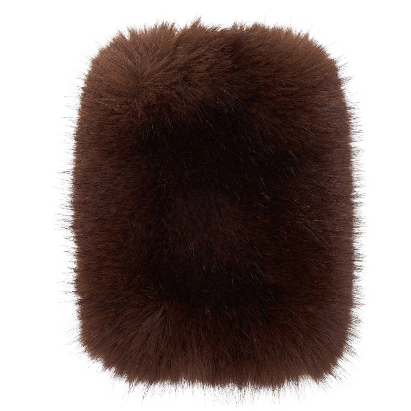 Manchettes effet fourrure MAJE Marron