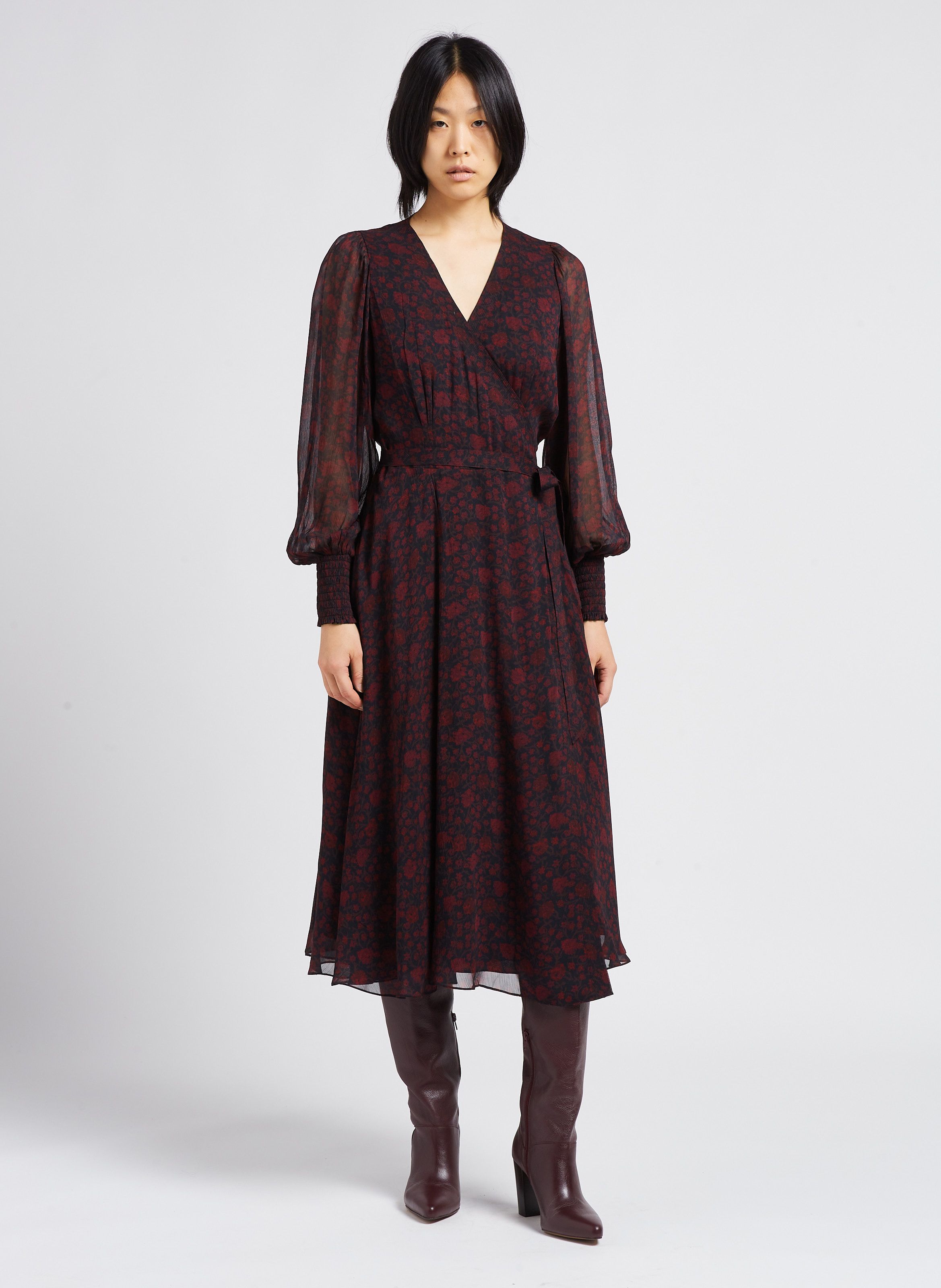 Polo ralph lauren hot sale floral wrap dress