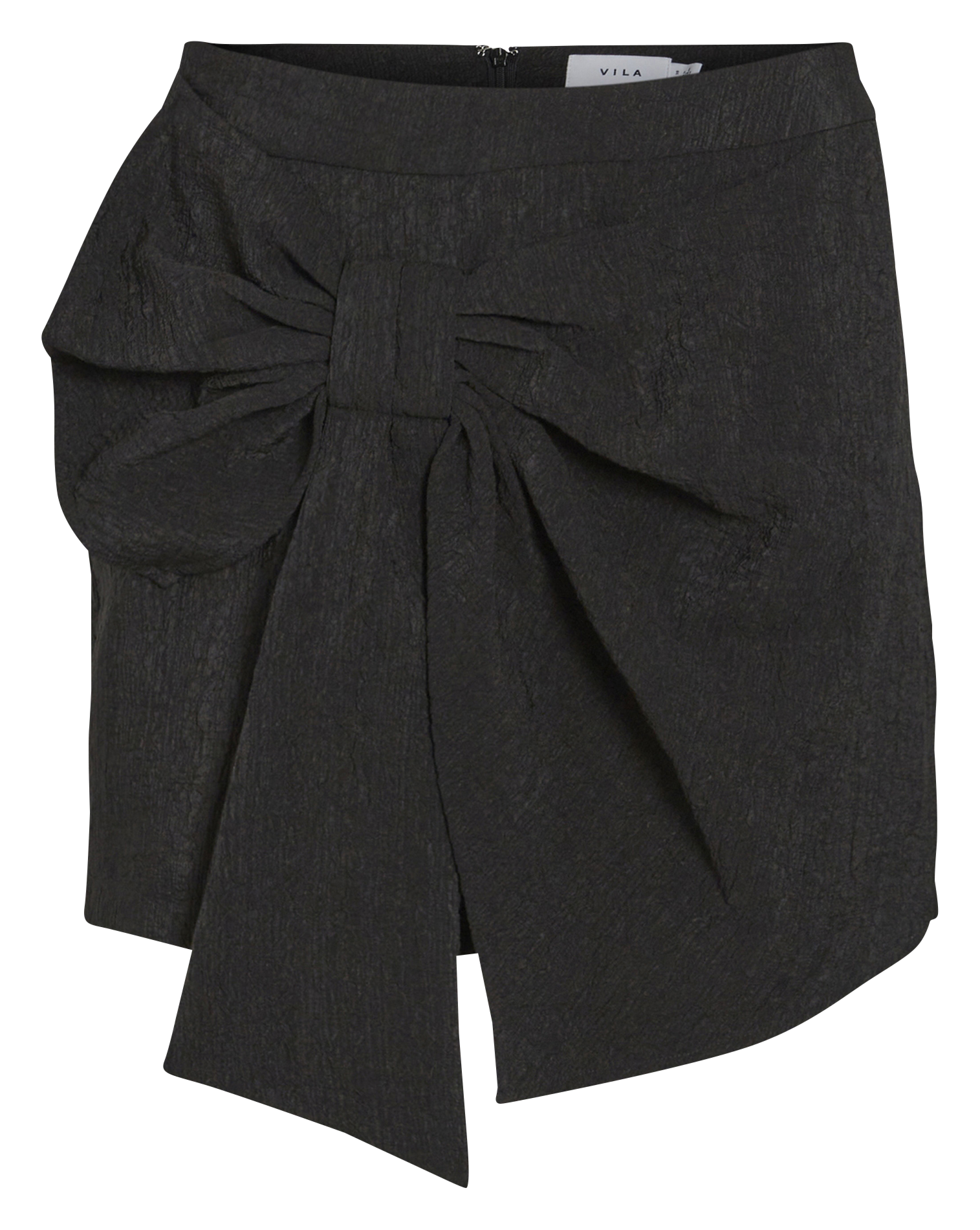 Jupe courte avec nœud  VILA Noir