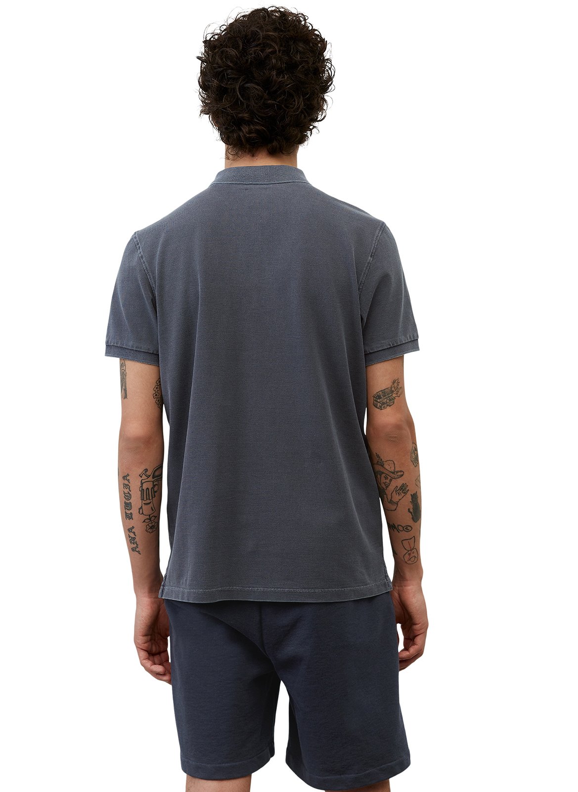 Polo regular-fit en coton bio MARC O'POLO Bleu