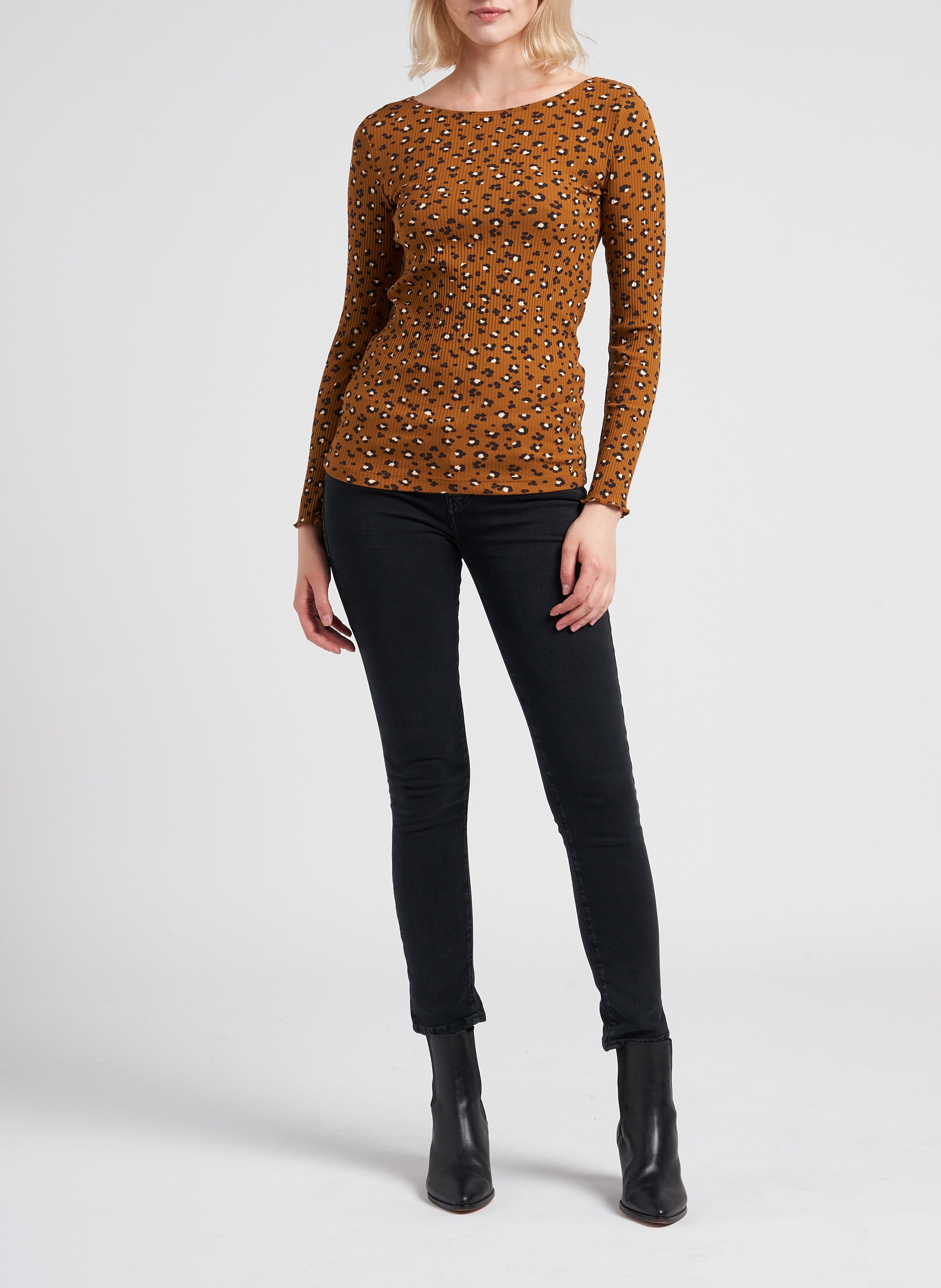 Vaquero slim de talle normal ACQUAVERDE Negro