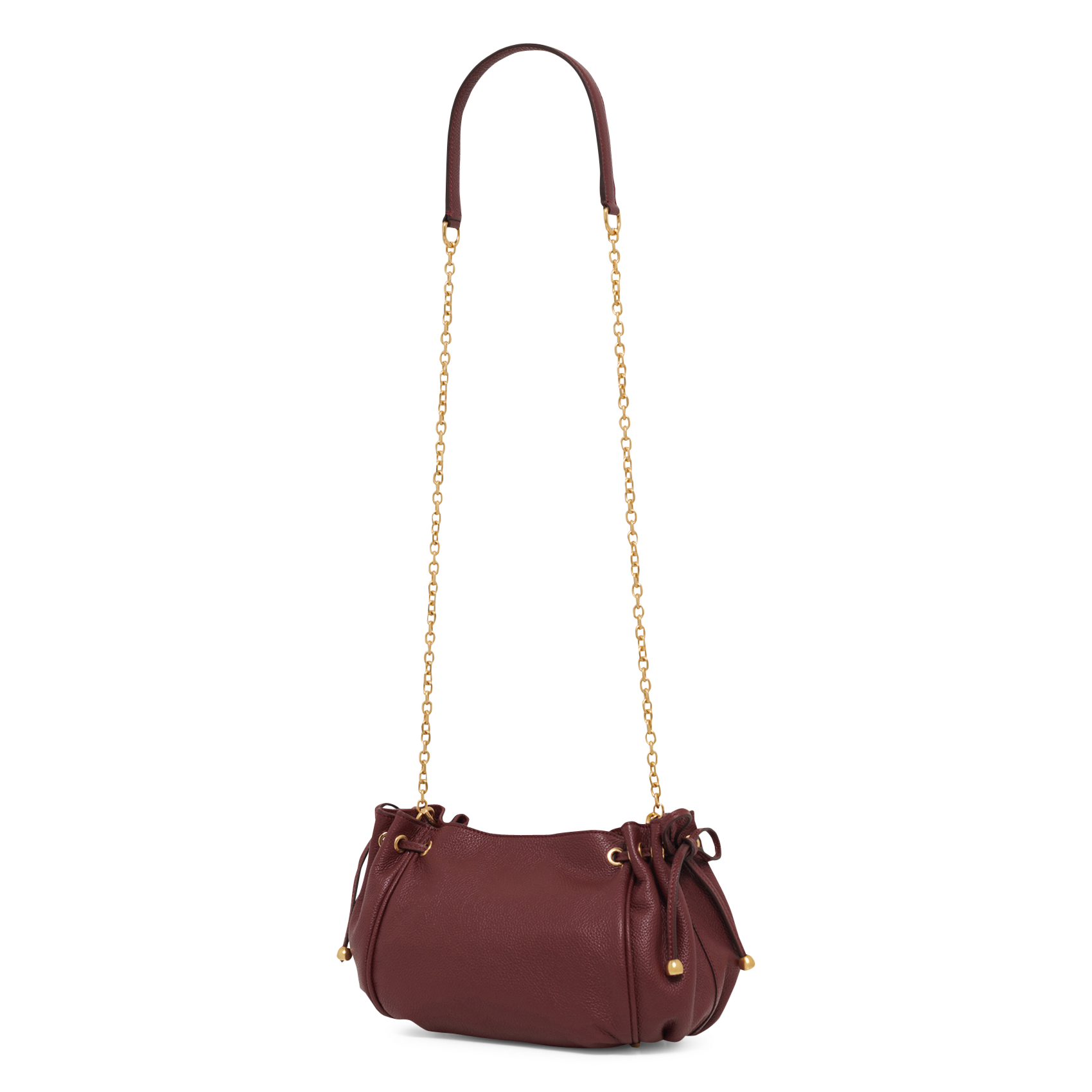 Sac bandoulière en cuir grainé GERARD DAREL Rouge